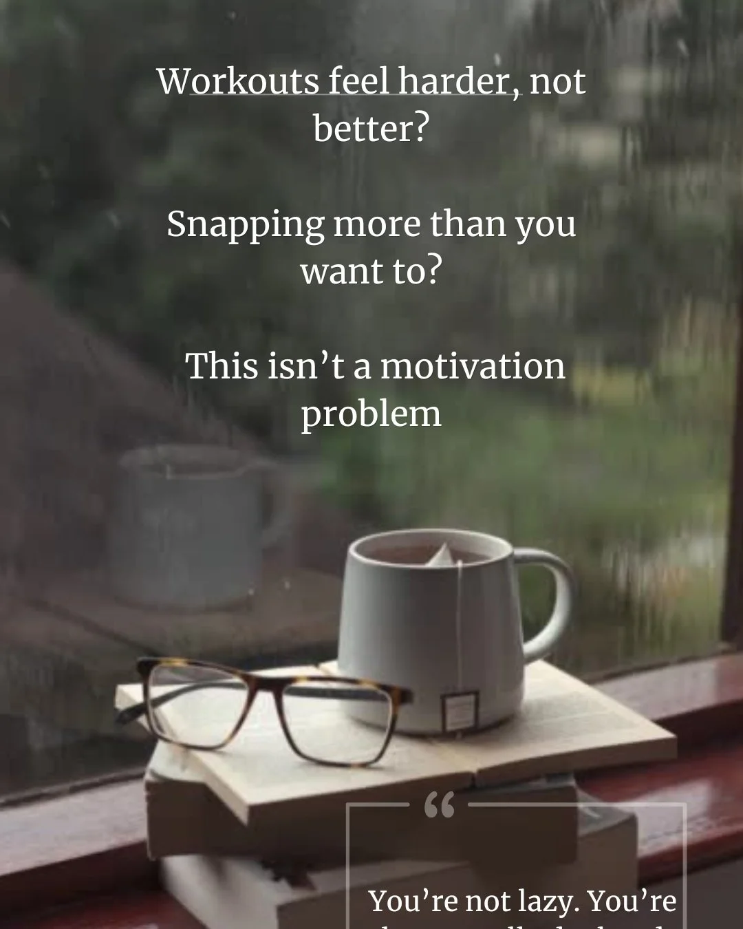 If you&rsquo;ve been telling yourself to just &ldquo;try harder&rdquo;&hellip;
I want you to pause for a moment.

What if your body isn&rsquo;t failing you?
What if it&rsquo;s asking for a different kind of support?

Perimenopause shifts everything&m
