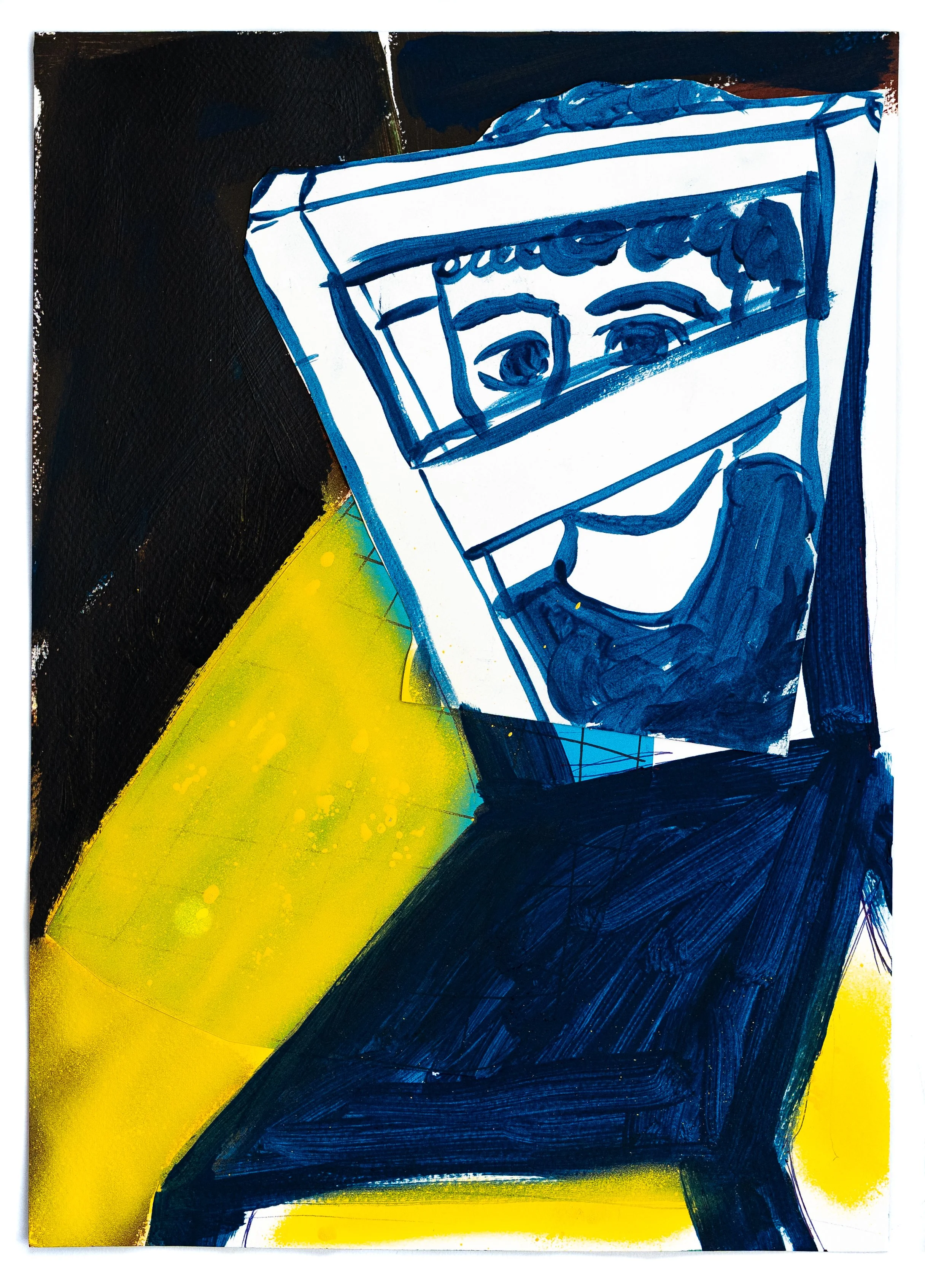Construcción de los cotidiano II - 2026 Collage on paper 43 x 30 cm.