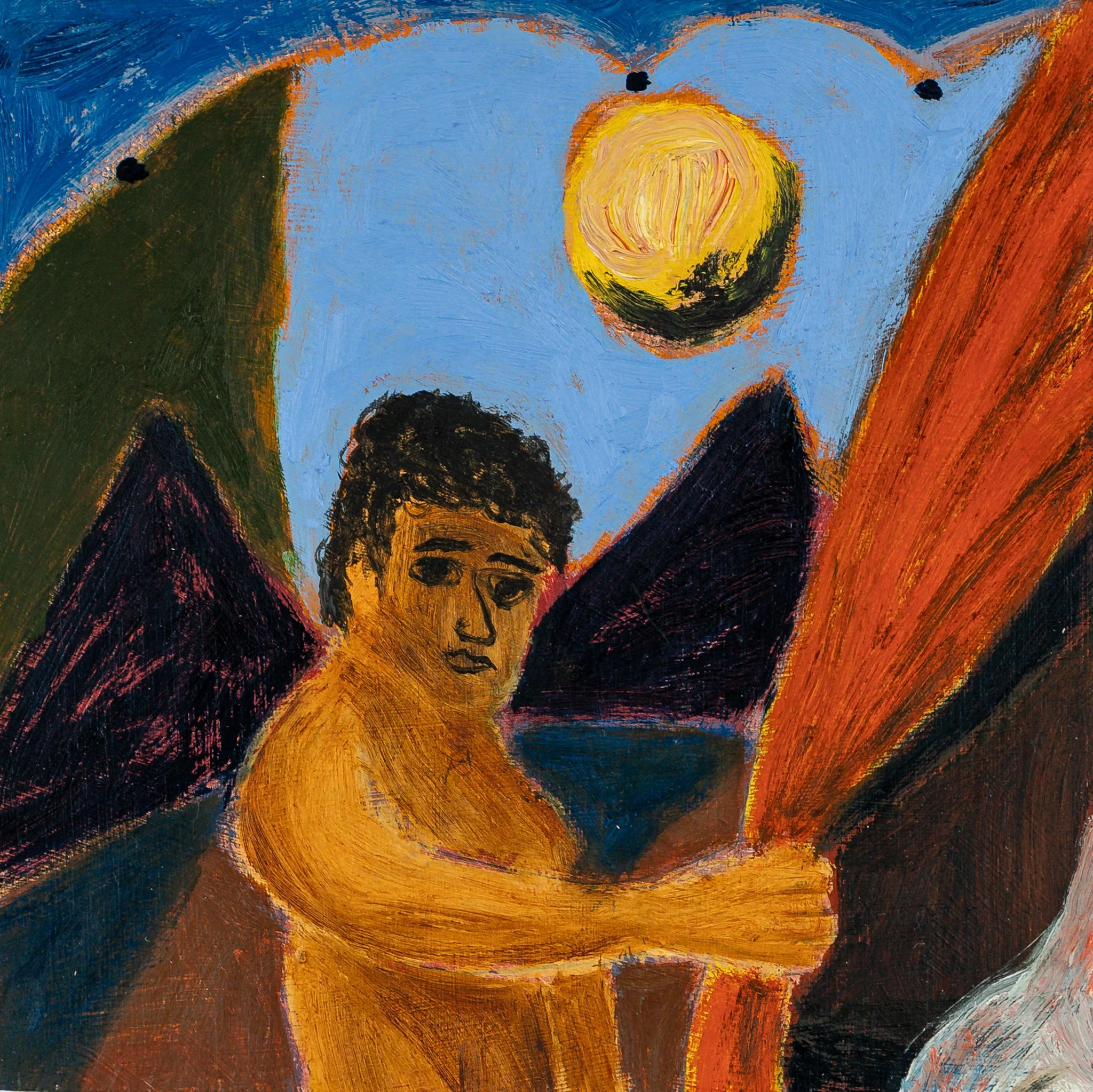 Un momento antes de la noche  2026 oil paint over acrylic on plywood 15,5x15,5 cm - Available.