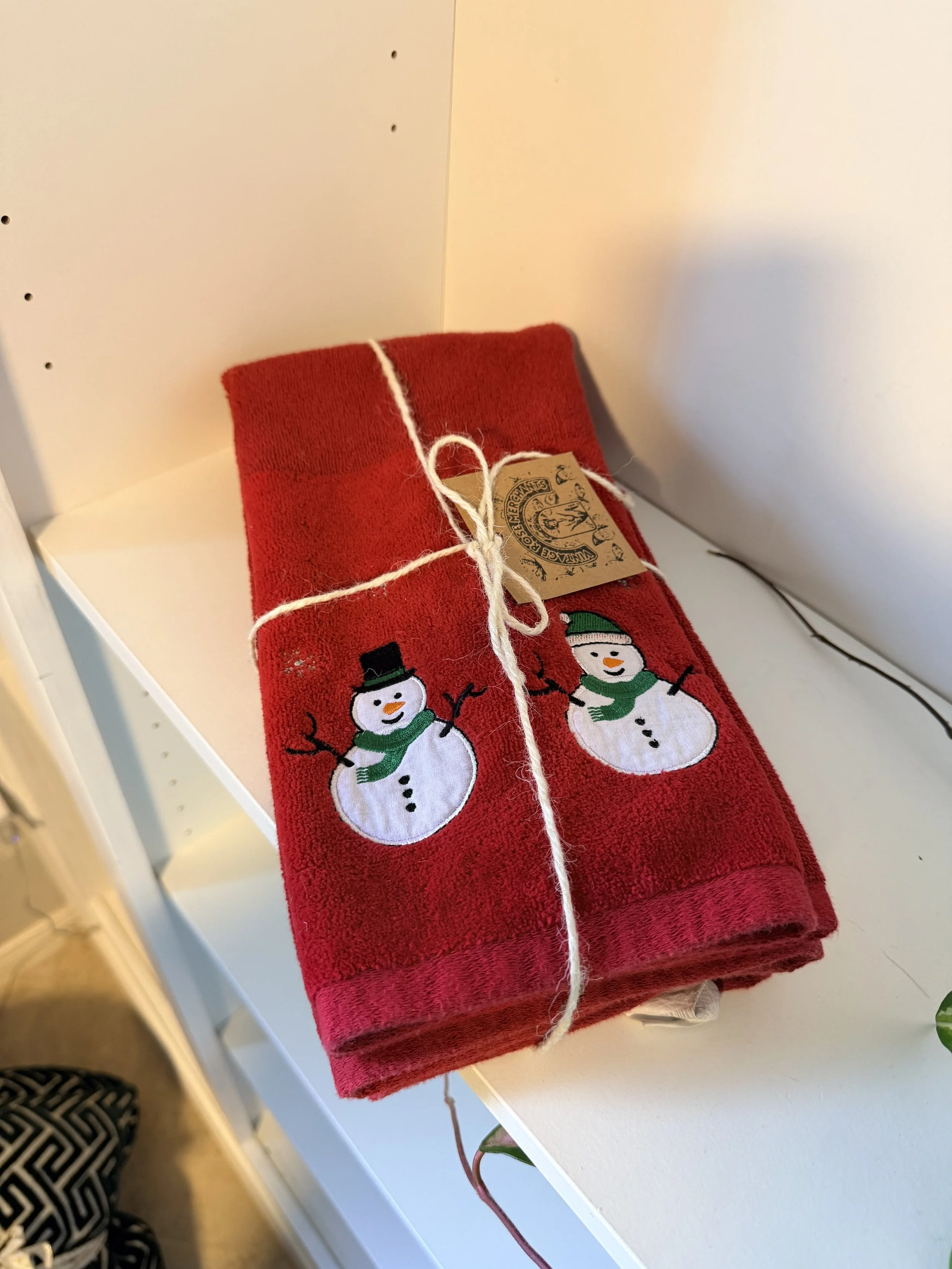 Snowman Towels - Pair