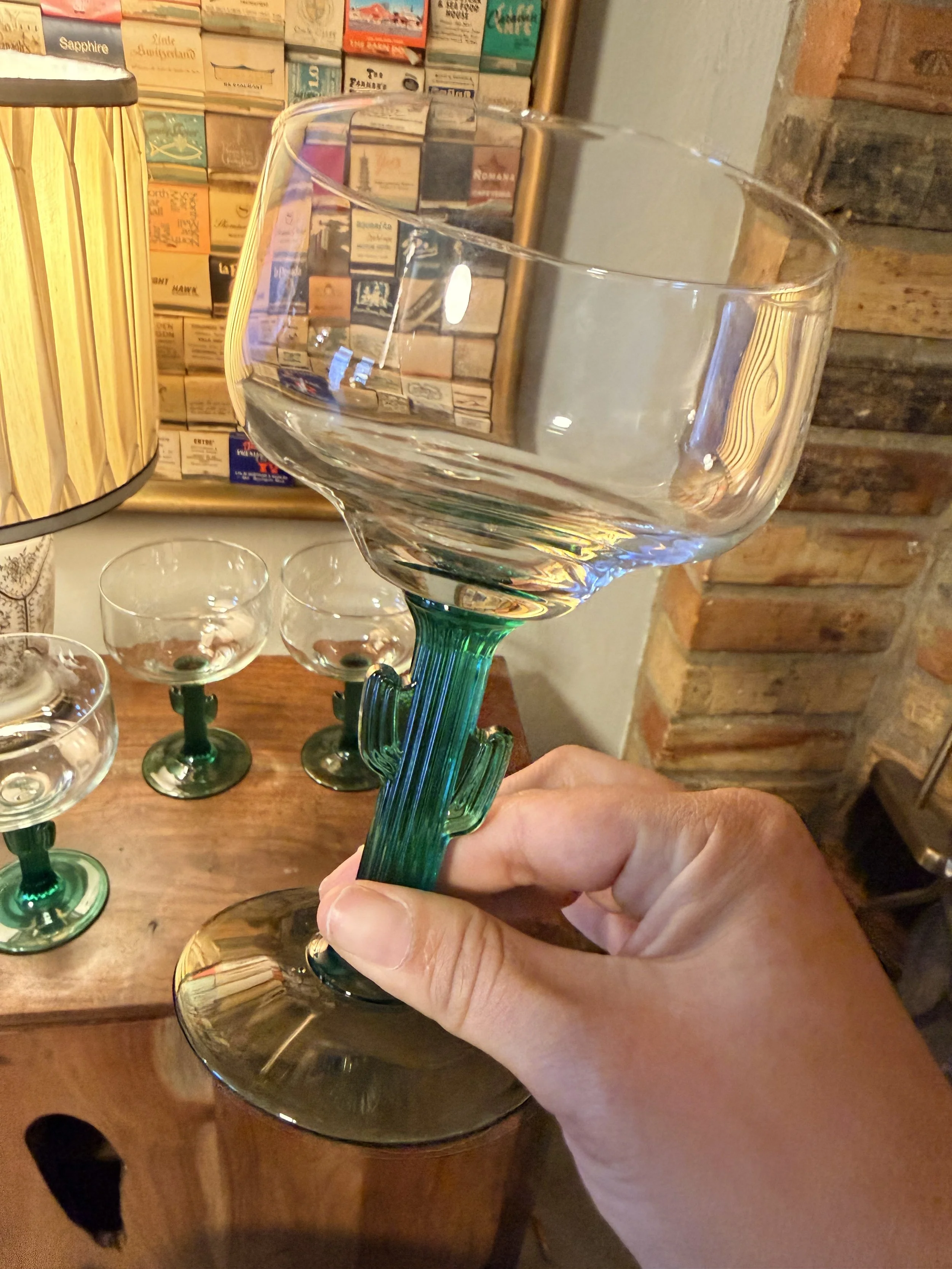 Cactus Margarita Glasses - Set of 4