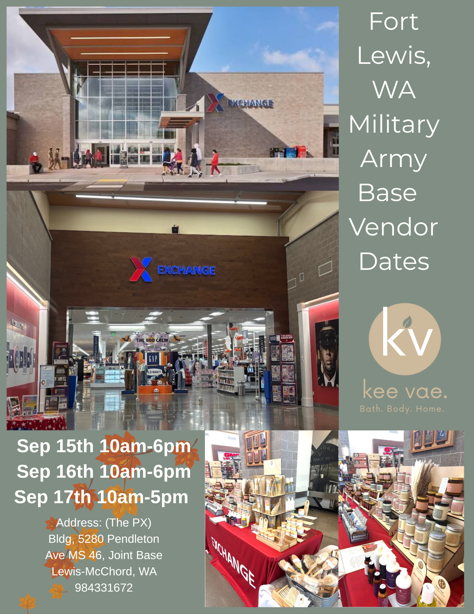 A promotional market event at Fort Lewis, WA, JBLM, WA PX, 