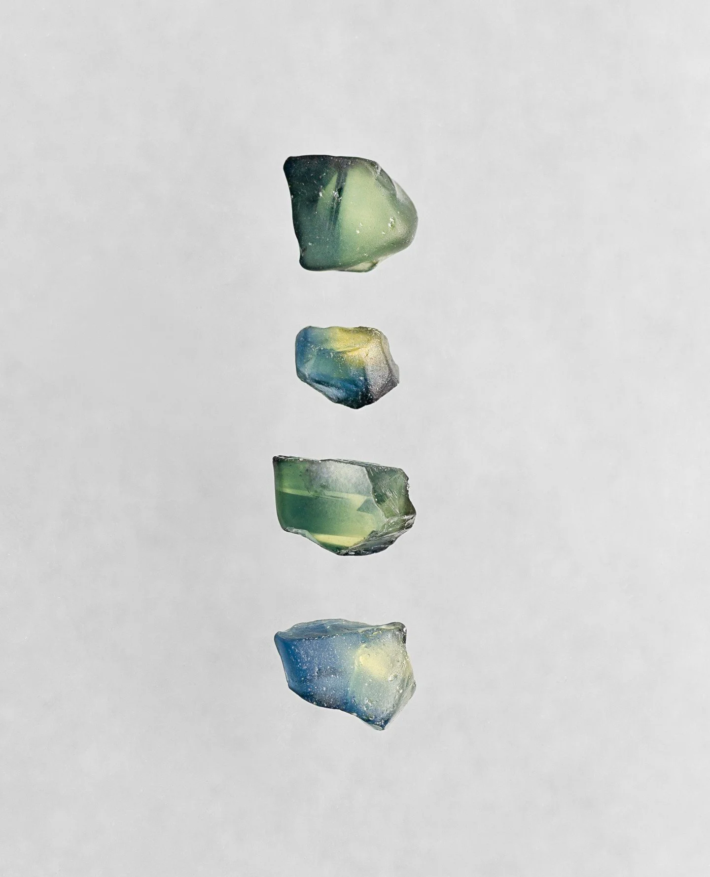 This is where it starts.⁠
⁠
Still rough. Still raw. Coloured by the ground they came from.⁠
⁠
These are Australian sapphires&mdash;either hand-fossicked by us or sourced from local miners we know and trust. Each one is cut by hand, and chosen for wha