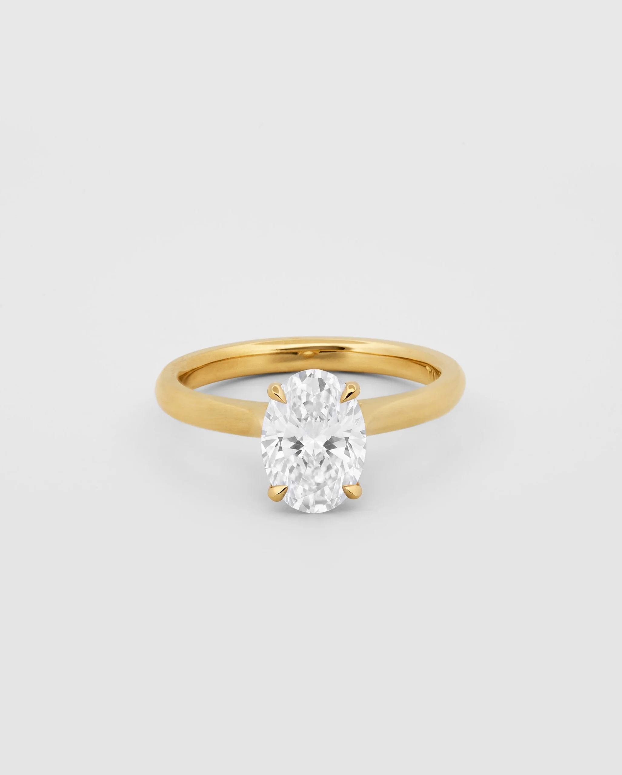 Oval Diamond Solitaire