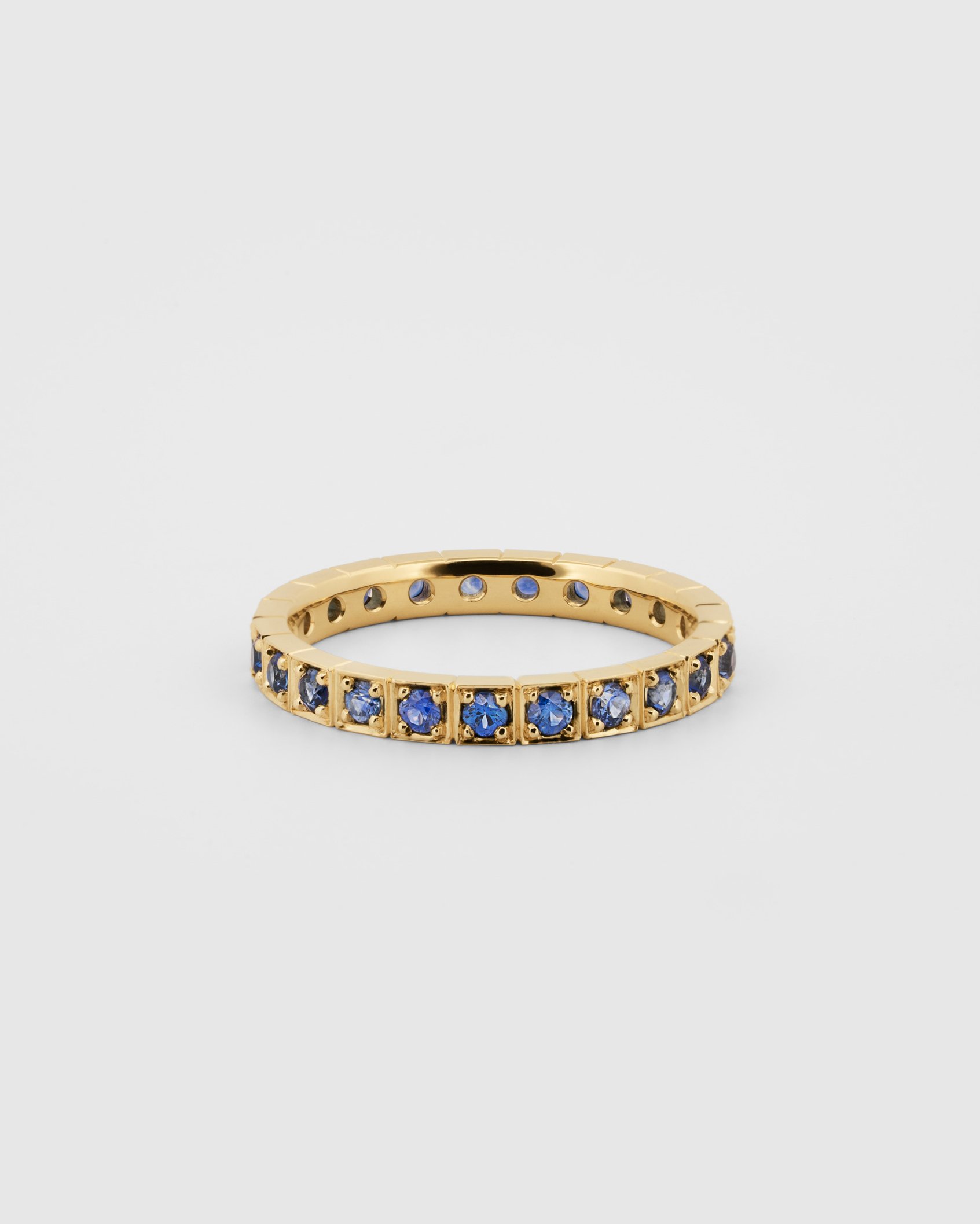Sri Lankan Sapphire Wedding Band