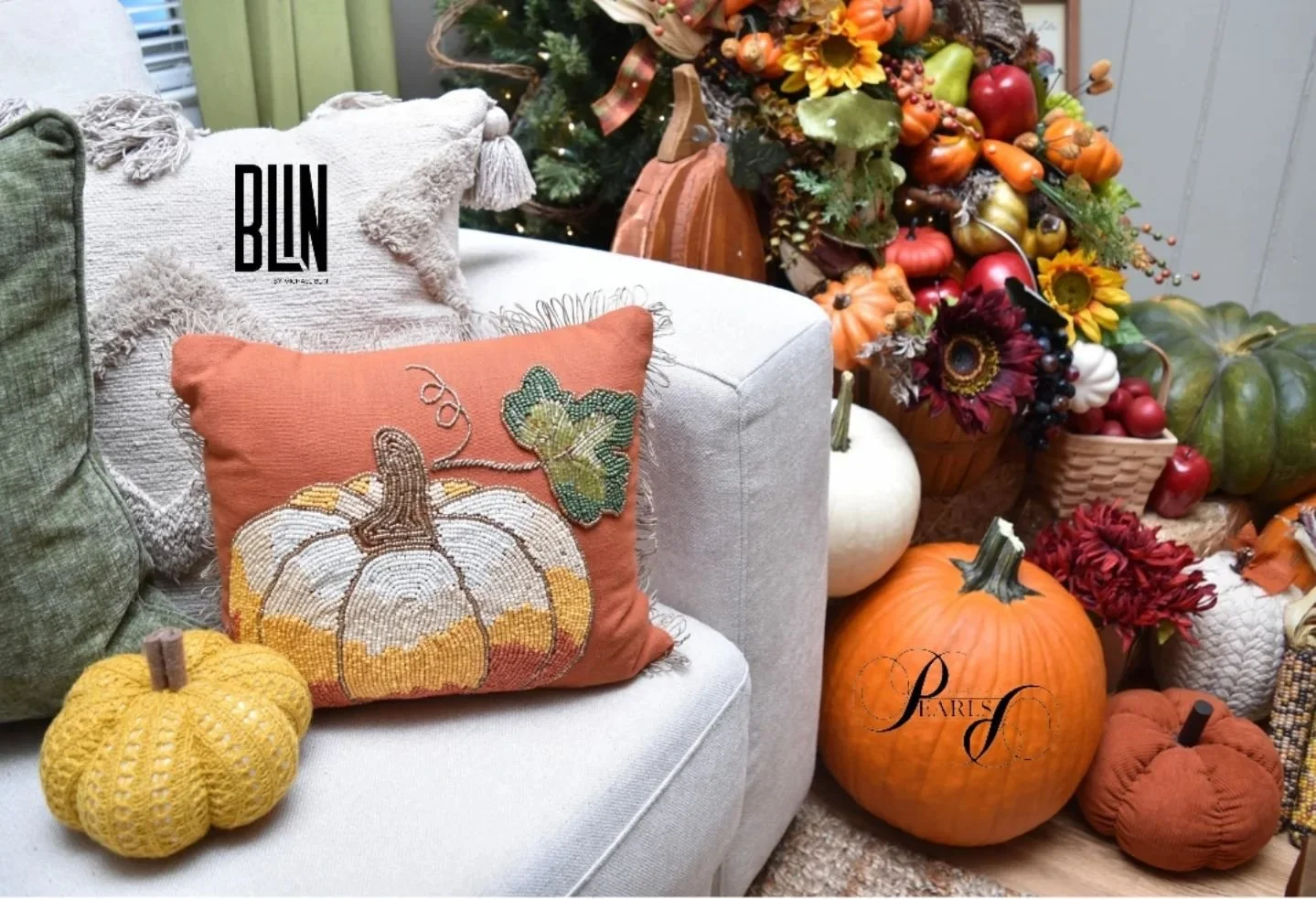 I live by the two P's for fall.... Pillows and Pumpkins 
#musthavemonday #pillowsandpumkins #dbypearls #michaelblin 

📷@miss_jay_wils7 
🏠@designsbypearls @michaelblinhome
