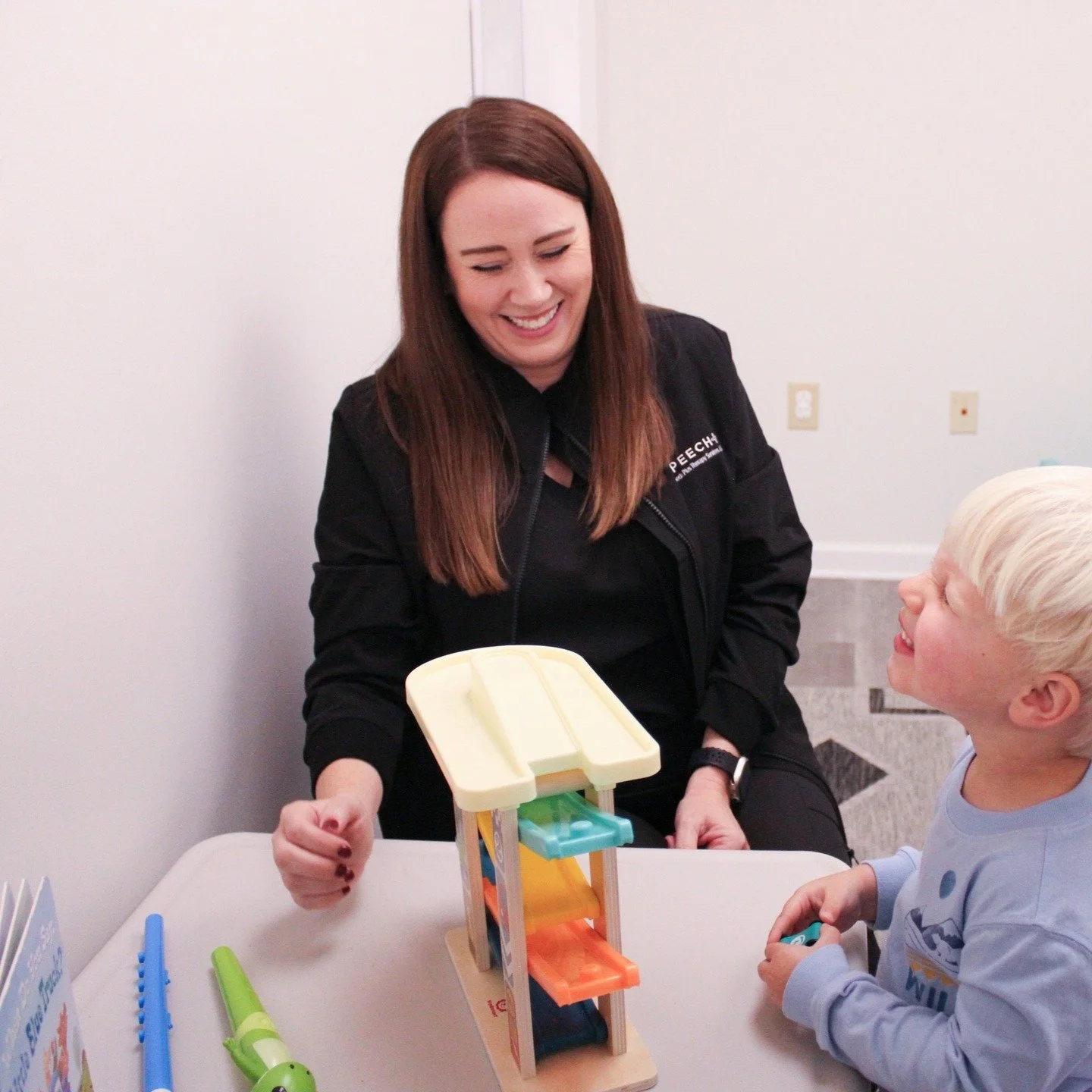📣✨ May is National Speech and Hearing Month! ✨📣
We&rsquo;re celebrating the power of communication and the incredible progress made every day by the children and families we serve. From first words to clearer speech, from joyful noises to confident