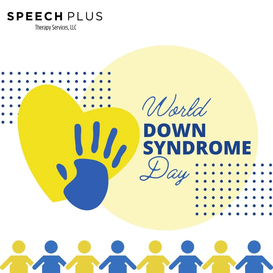 🌎💙 Celebrating World Down Syndrome Day! 💙🌎
#WDSD #inclusionmatters #speeplustherapyservicesllc #pediatrictherapy