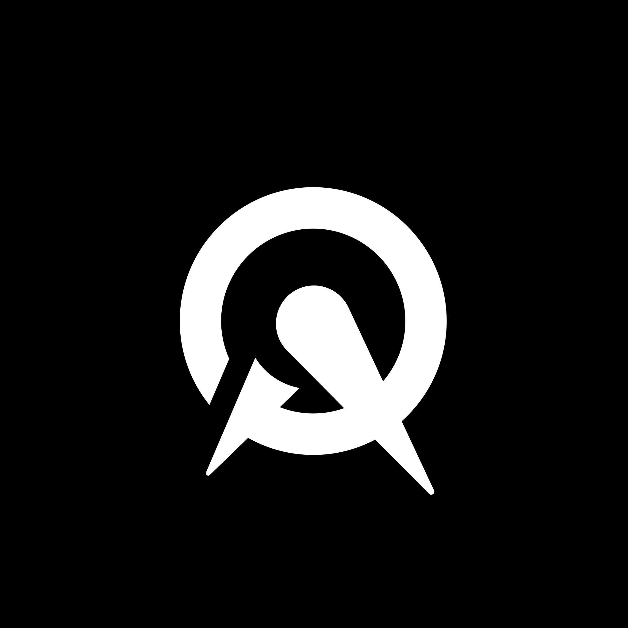 Black background with white logo of a stylized paper airplane within a circle, featuring a pencil shape at the bottom, representing a design or media organization.