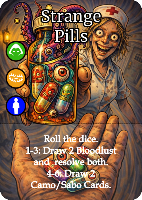 Strange Pills card