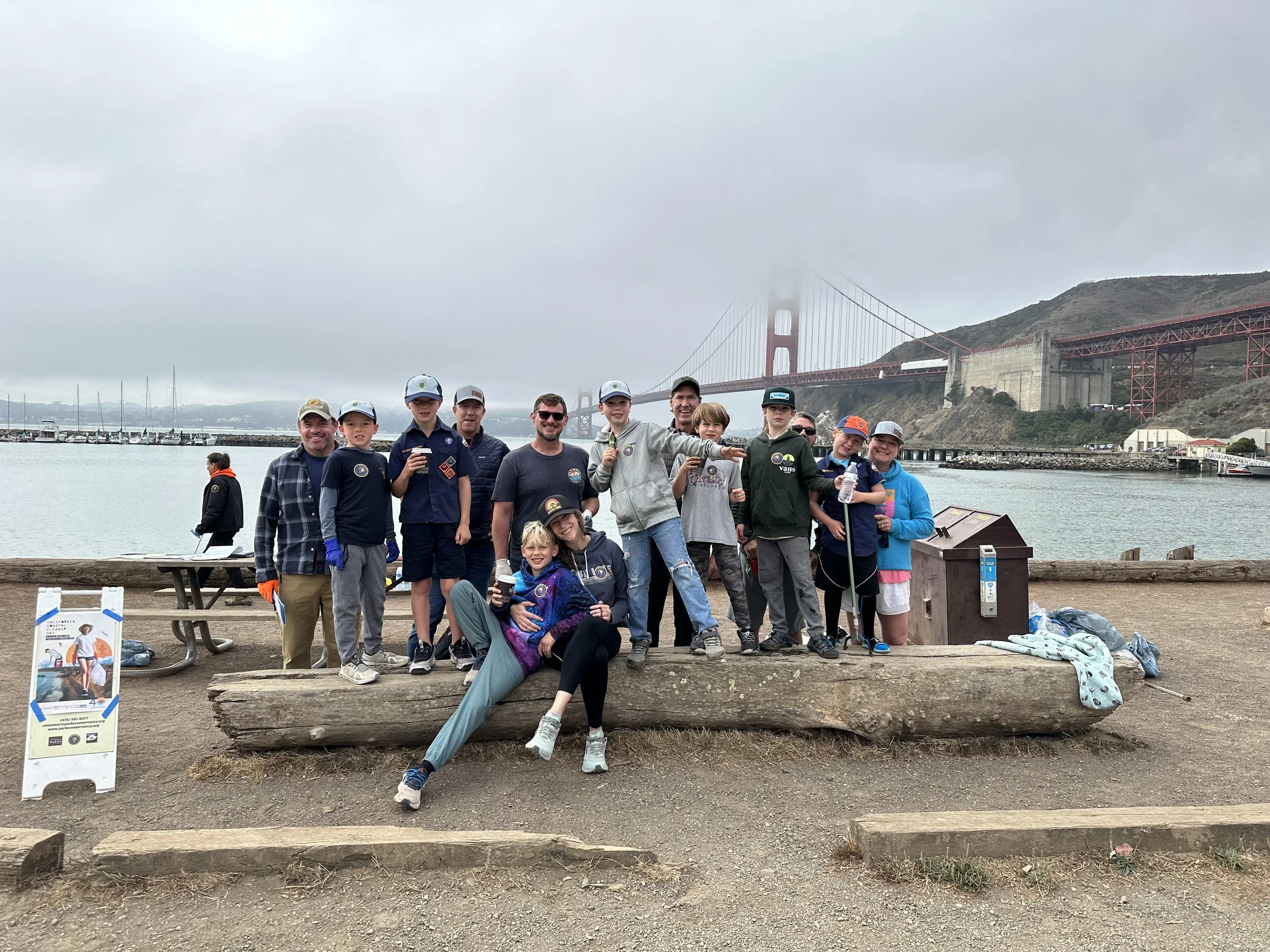 Scouts Join the CA Costal Cleanup