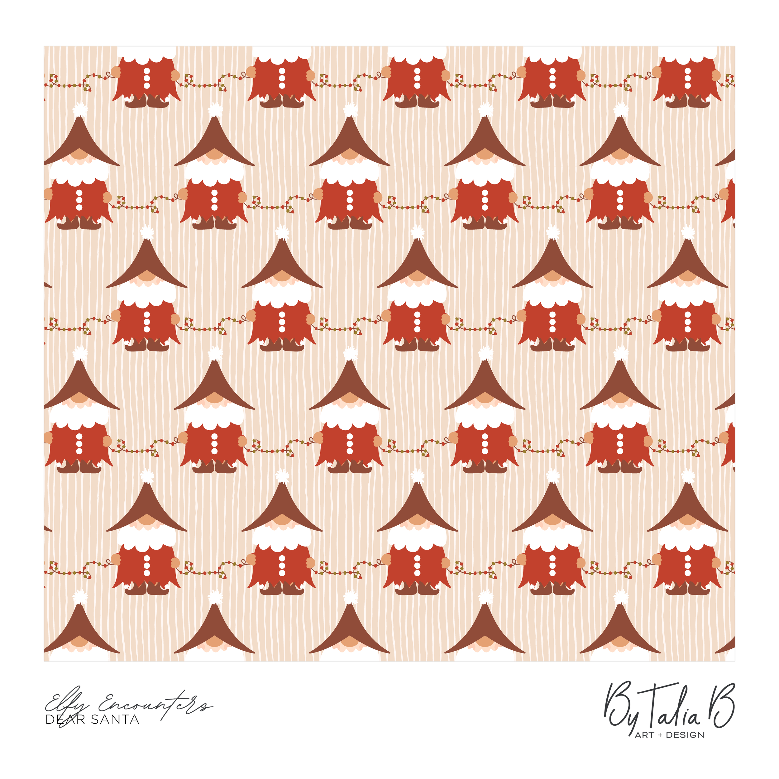 BY TALIA B - SURFACE PATTERN DESIGNER AND LLUSTRATOR, NEWCASTLE, NSW, AUSTRALIA - (ELFY ENCOUNTERS - RED).png