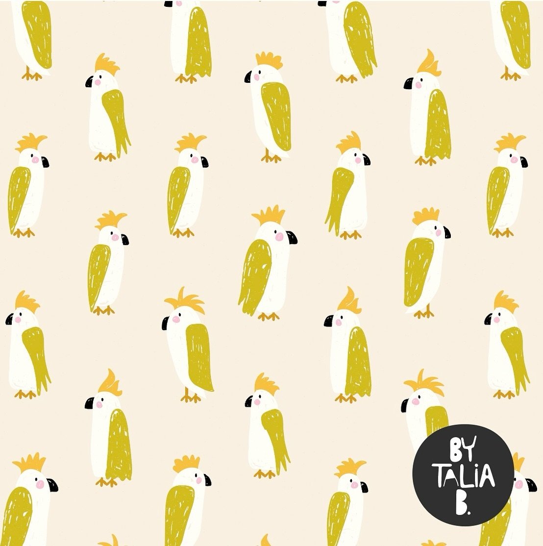 Seriously&hellip; who doesn&rsquo;t love a cockatoo! I want to see this pattern on everything&hellip; 

#patternplay #kidsfashion #summervibes #textiledesign #artlicensing #artistsoninstagram #womenwhodrawdaily #happyvibes #makersofinstagram #sewinge