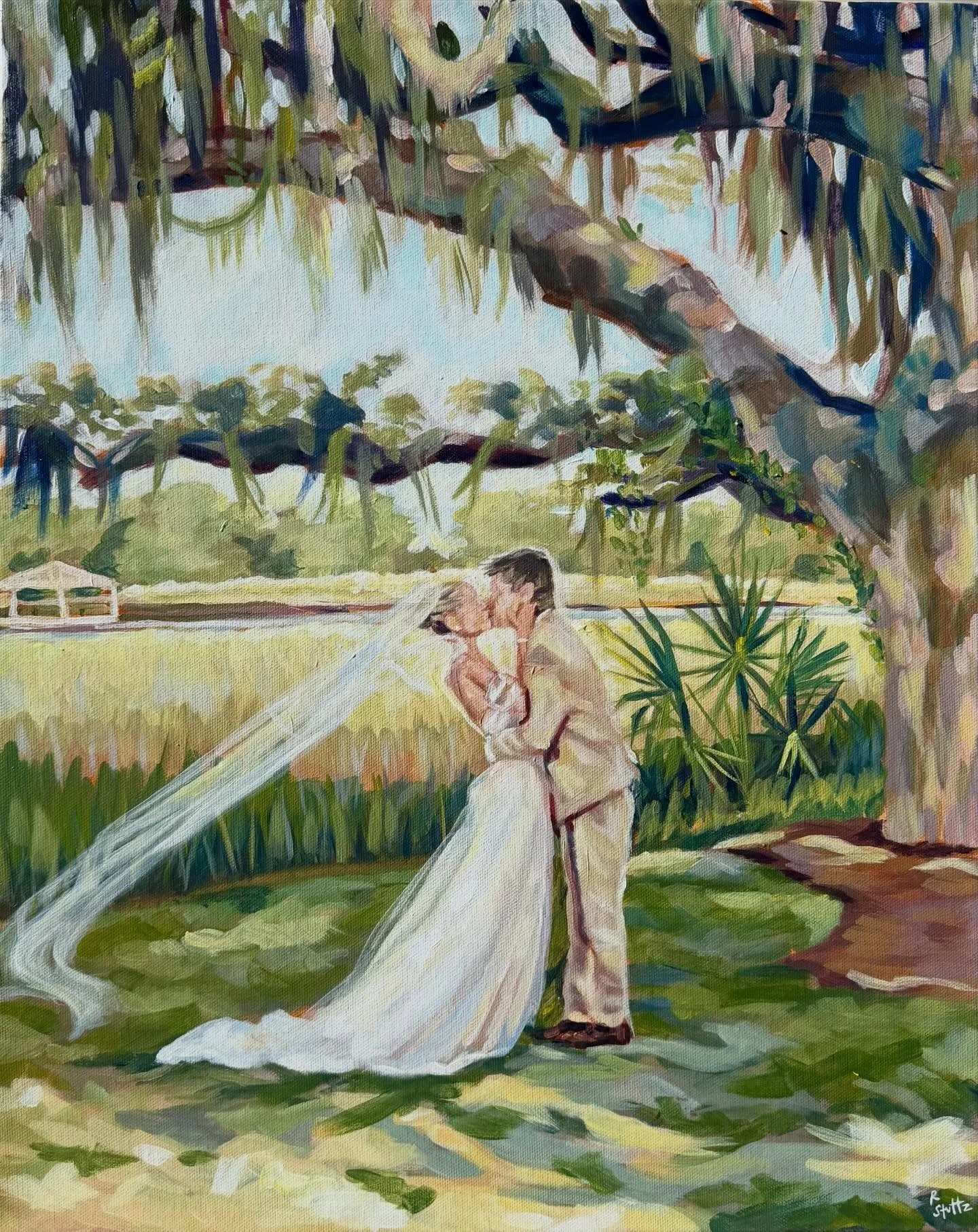 Madi and Coleman | 16x20 commission ✨✨

I am absolutely obsessed with this painting and the marsh scenery! I&rsquo;ve been dying to paint a coastal wedding and I finally got the chance to.

I love my job &amp; being entrusted to create a one of a kin
