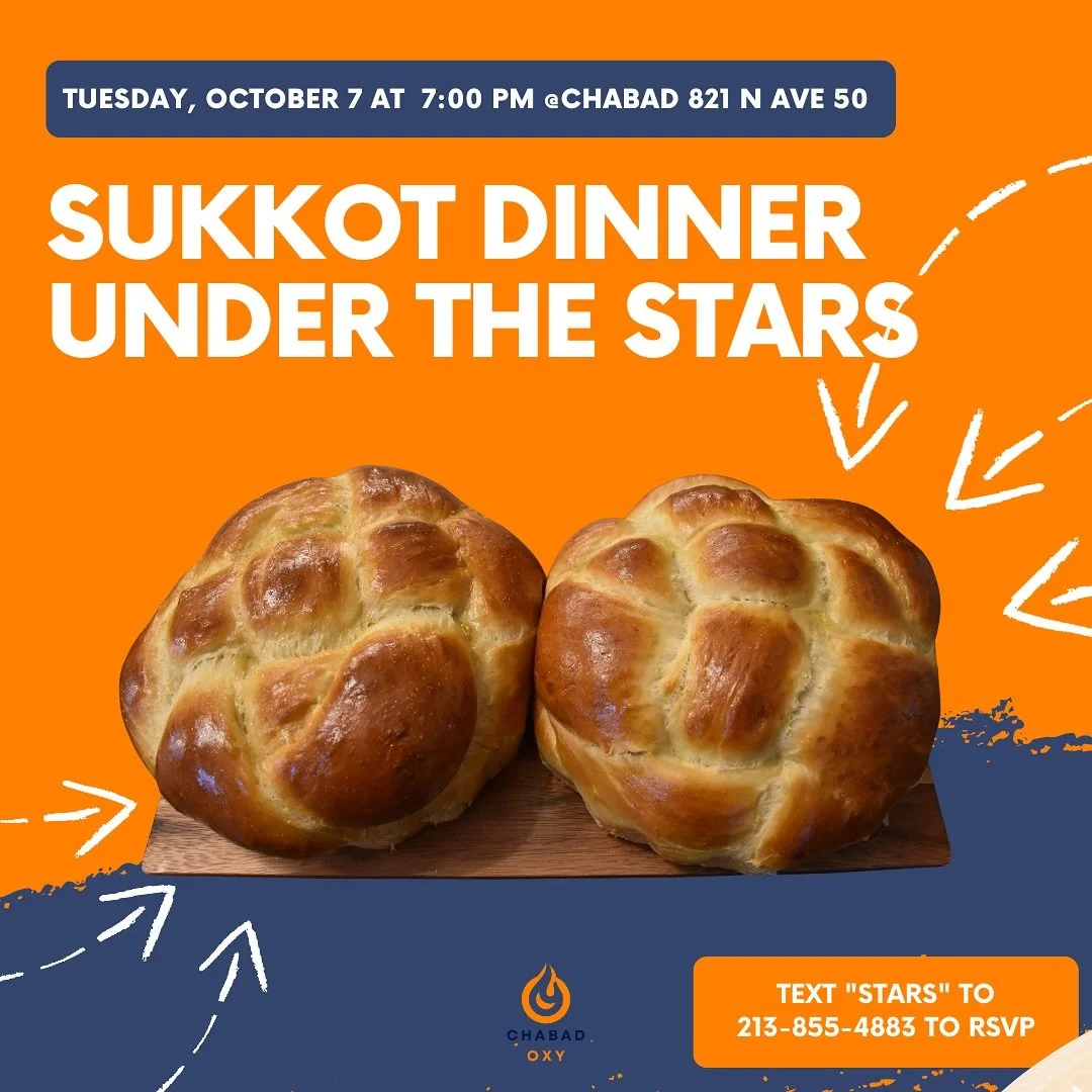 ✨ Sukkot Week! ✨

Sukkot begins Monday evening, October 6. The sukkah represents an embrace &mdash; one of the few mitzvot that surrounds our entire body at once. Just sitting and eating in the sukkah is already something so special 🌿🌌.

Join us al