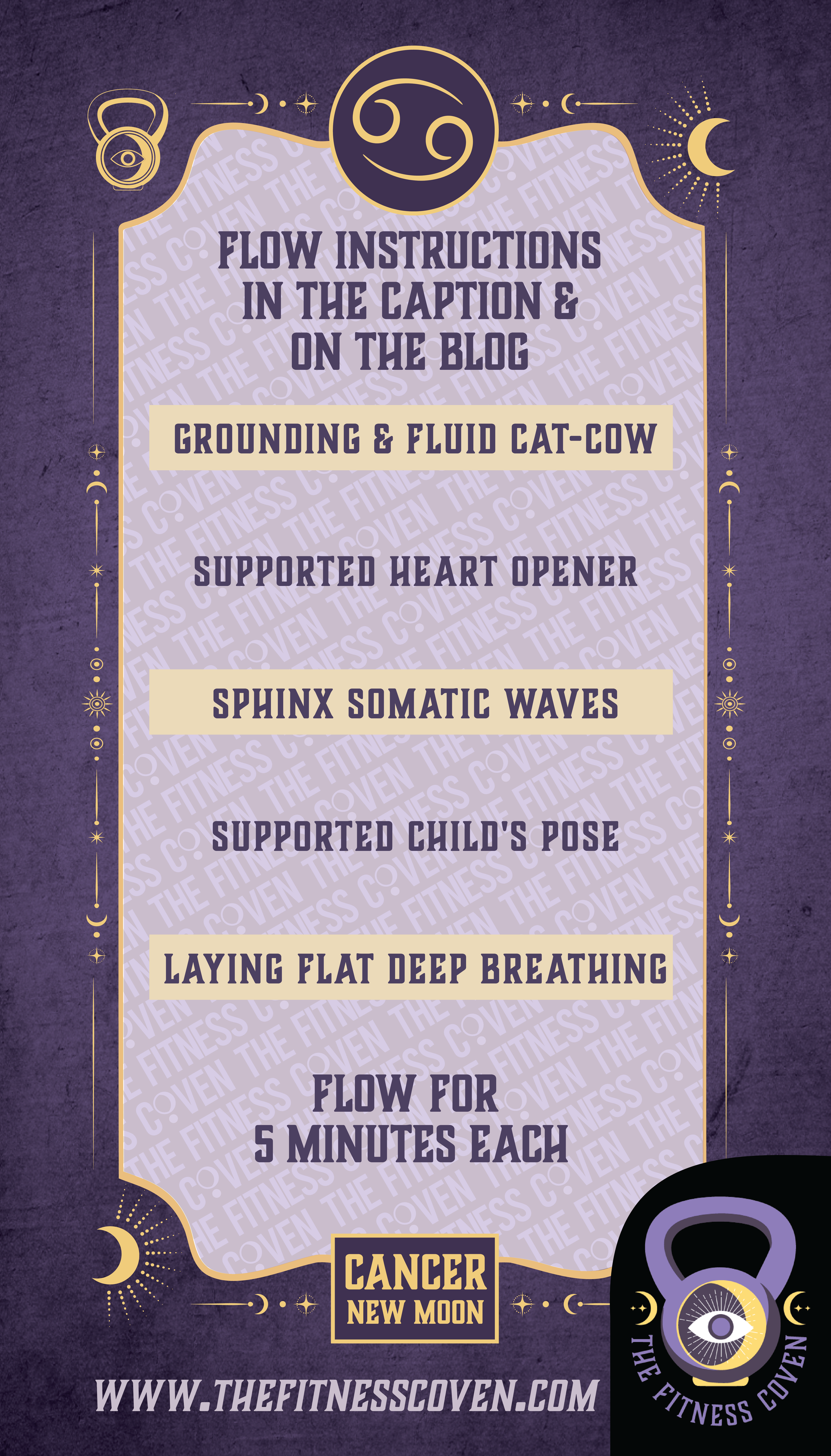 Cancer yoga flow