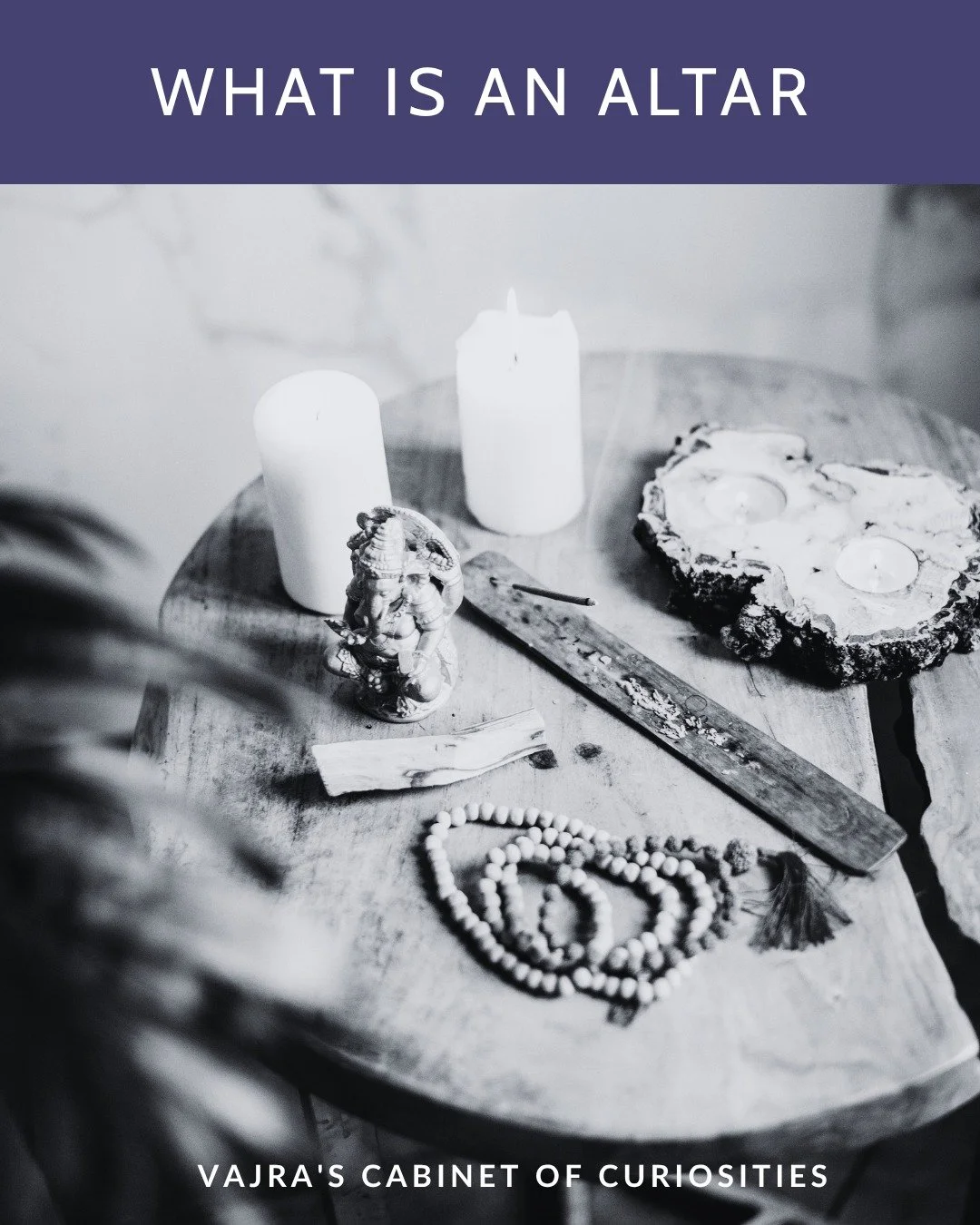 Why do people build them and do you need to be religious to have one?
An altar is simply a designated space for intention. A surface that says: this area is different from the rest of my home. It is not about religion, though it can be. It is about h