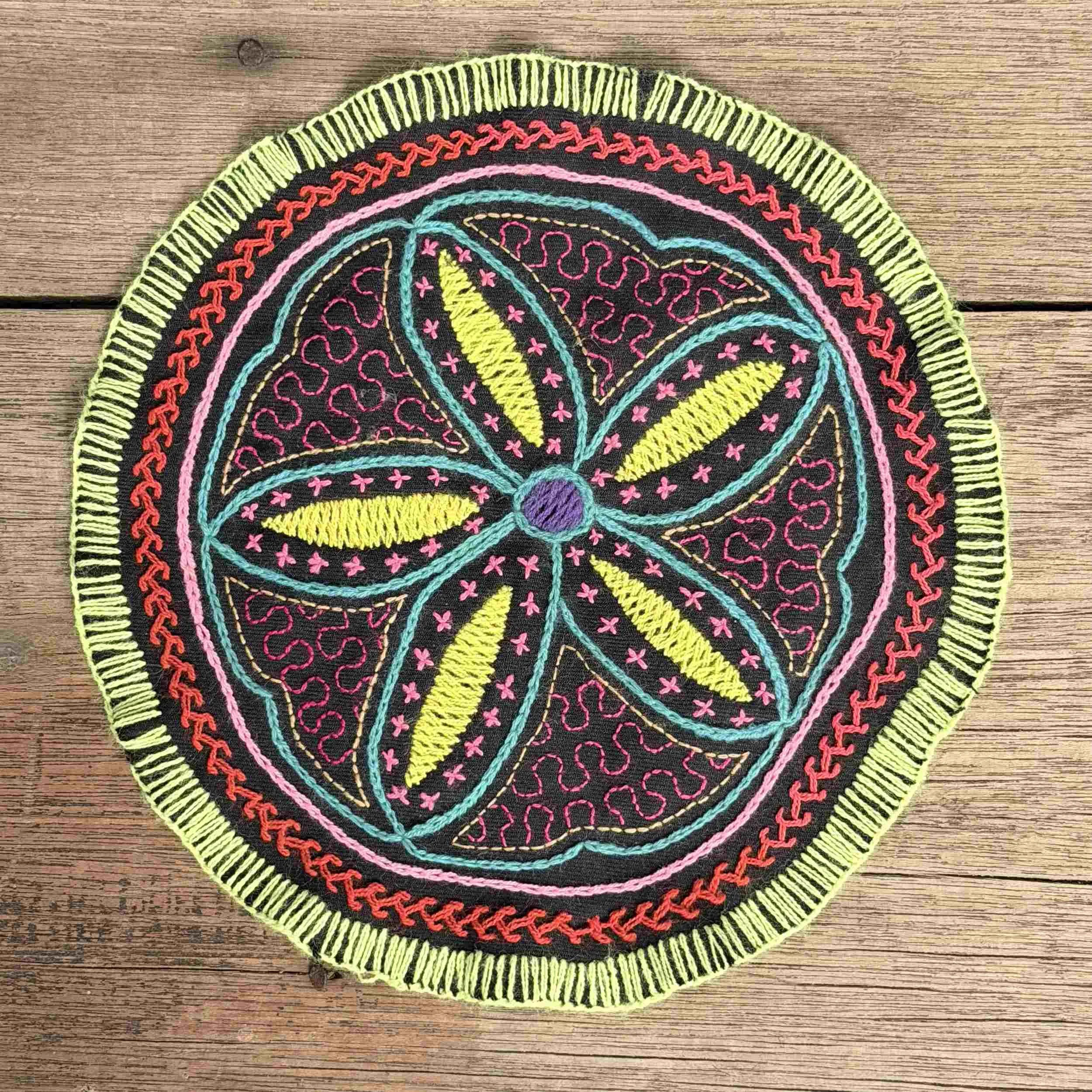 Handmade Peruvian Embroidered Altar Cloth