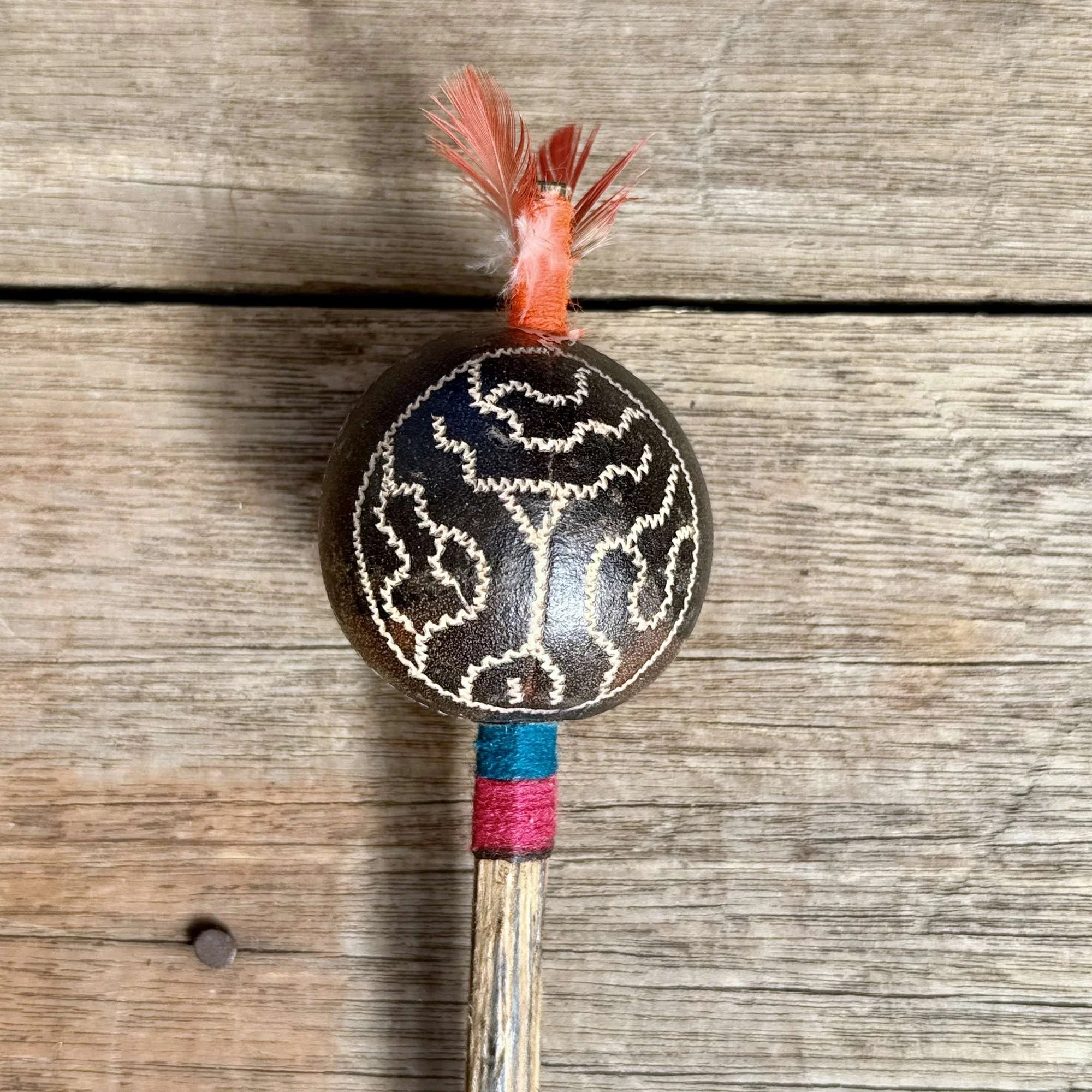vajras-peruvian-ceremonial-gourd-rattle-owl-rainbow-wrap-feather.jpg