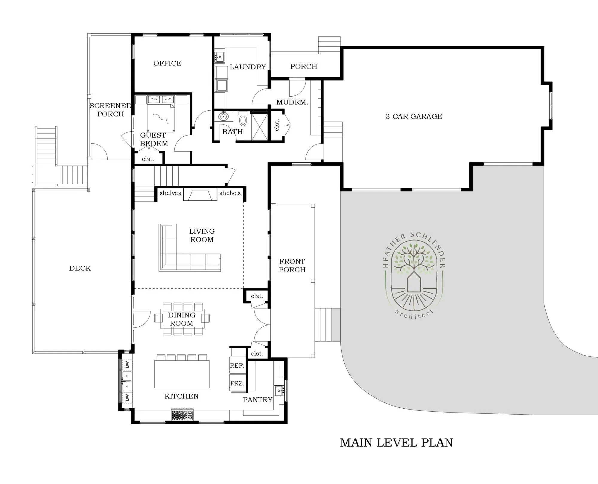 main level plan
