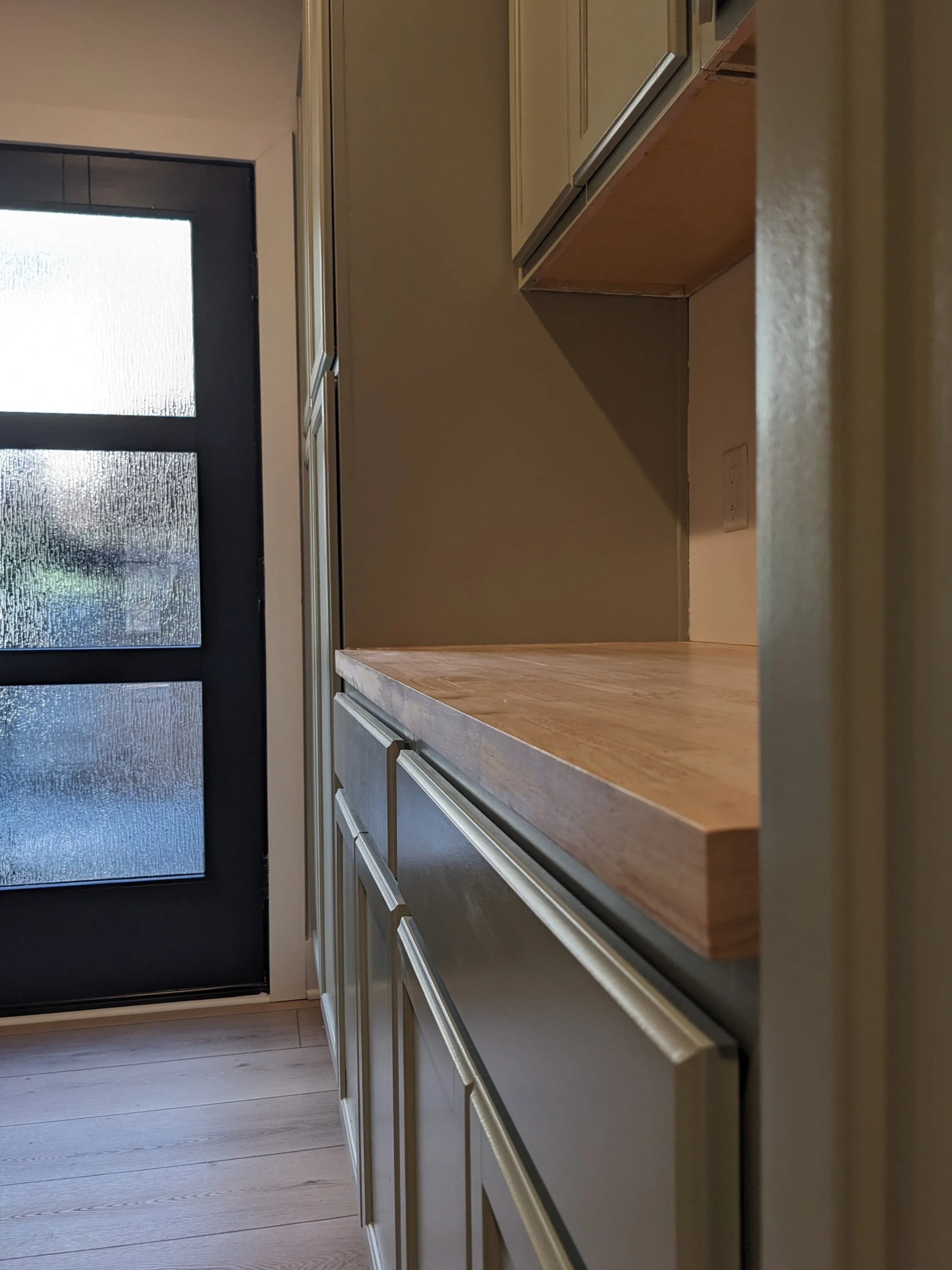mid-century cabin pantry