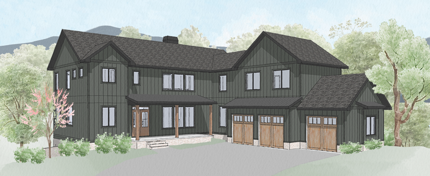 rendering of front of house