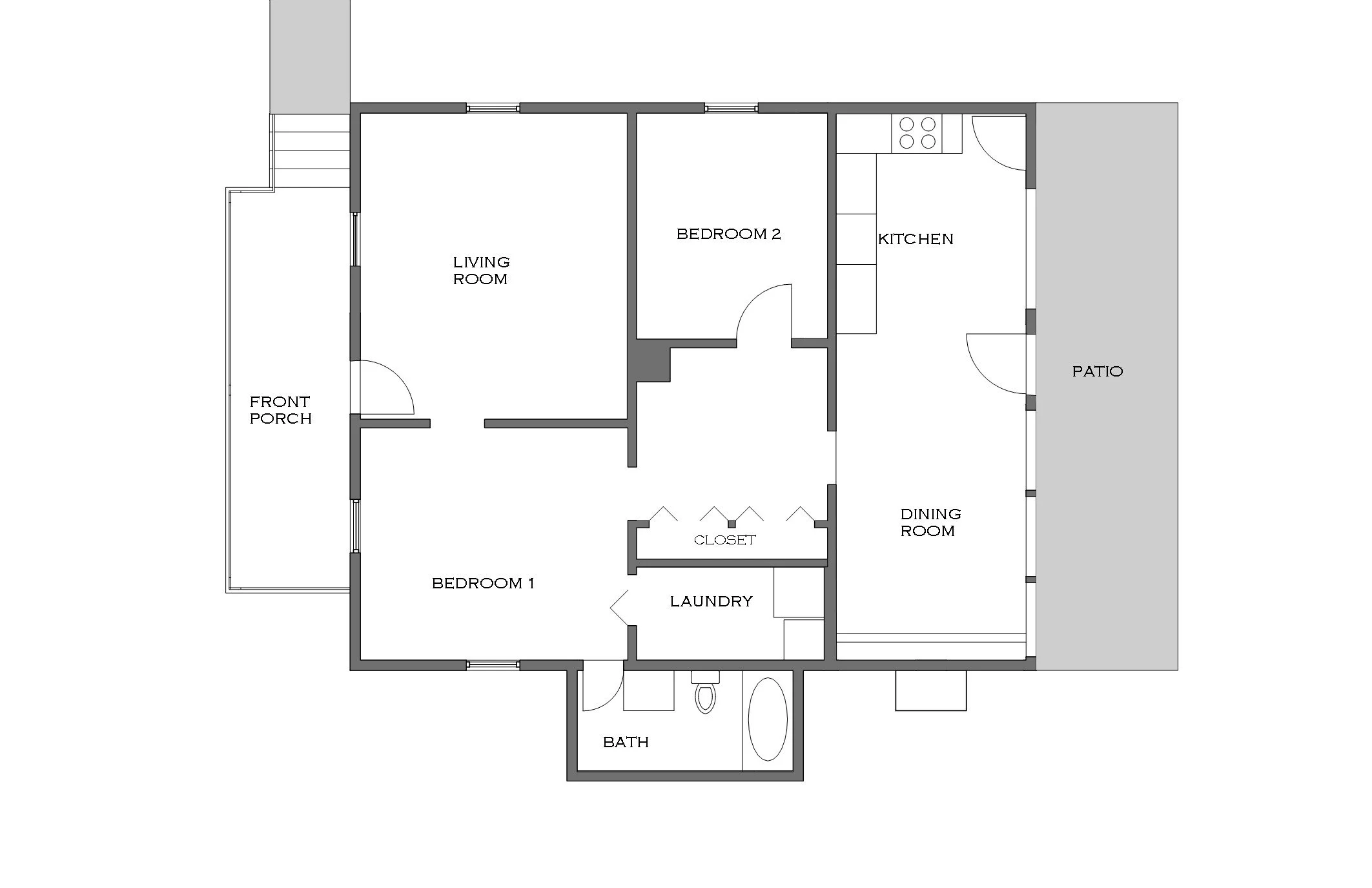 OAKLEY FARMHOUSE EXISTING PLAN