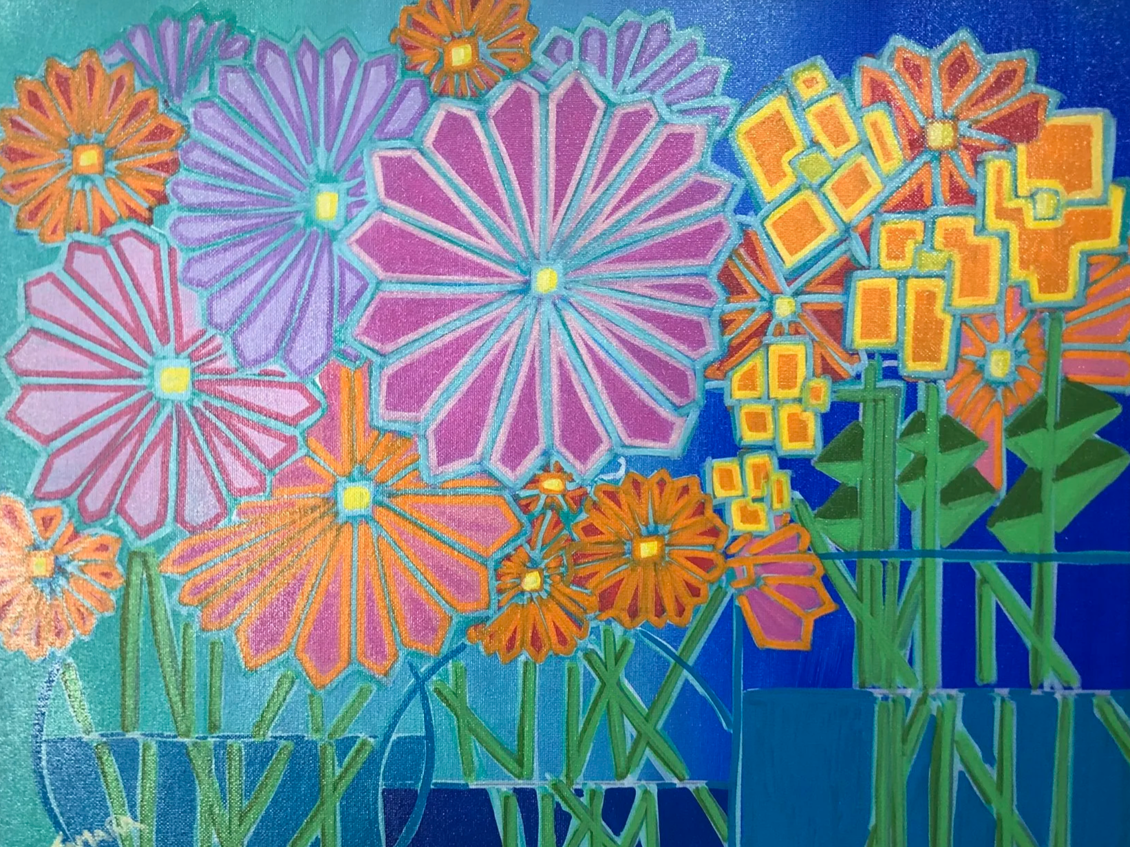 Azure Delight | 16x20 Acrylic on Canvas