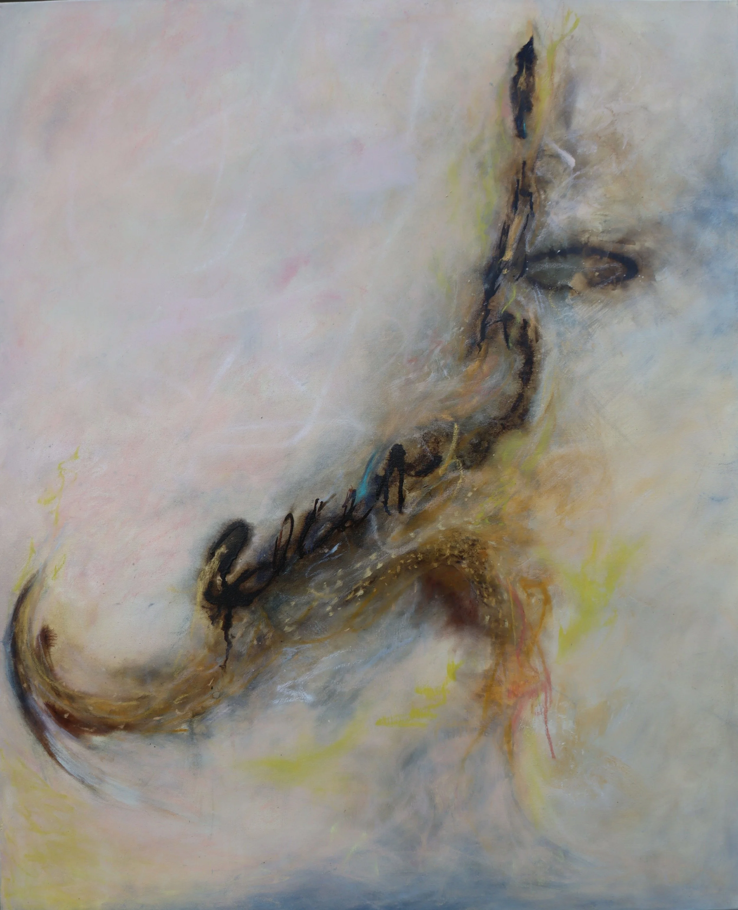 Lineage Of Land | 36x48 Acrylic & Oil Pastel On Canvas