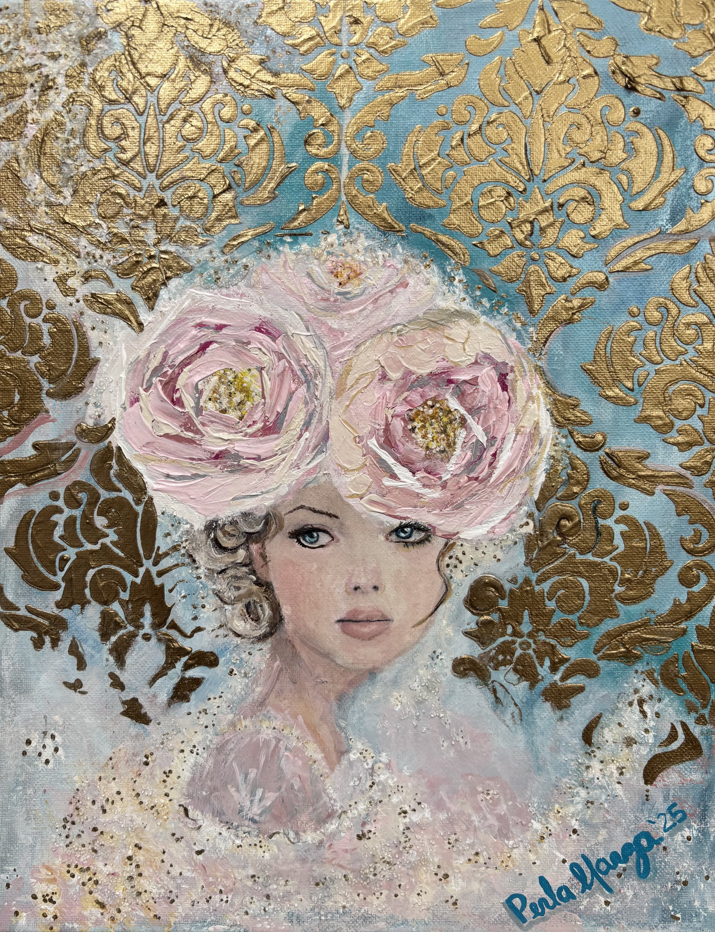 Rose 2025 | Acrylic on canvas 8x10