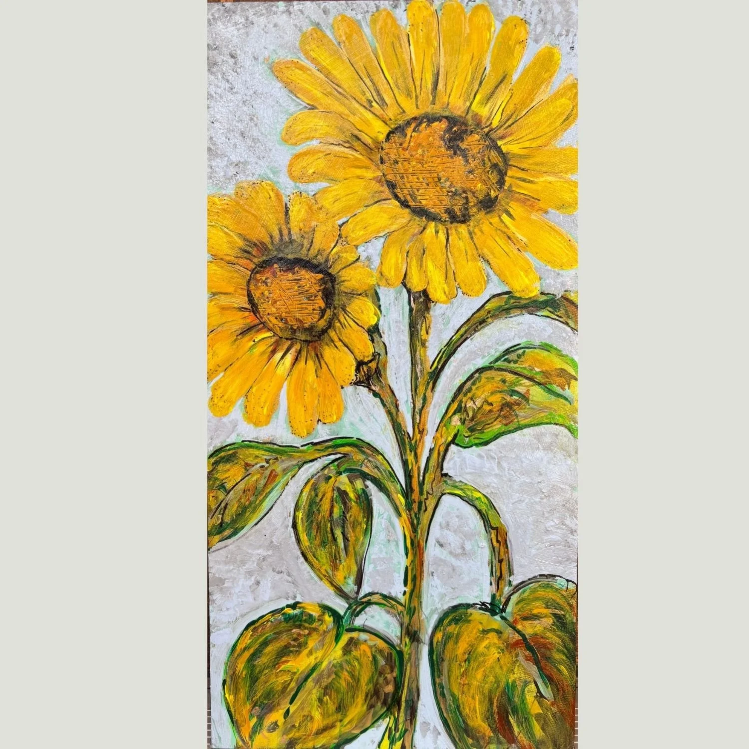 Sunflower II | 10x20 Acrylic on Canva