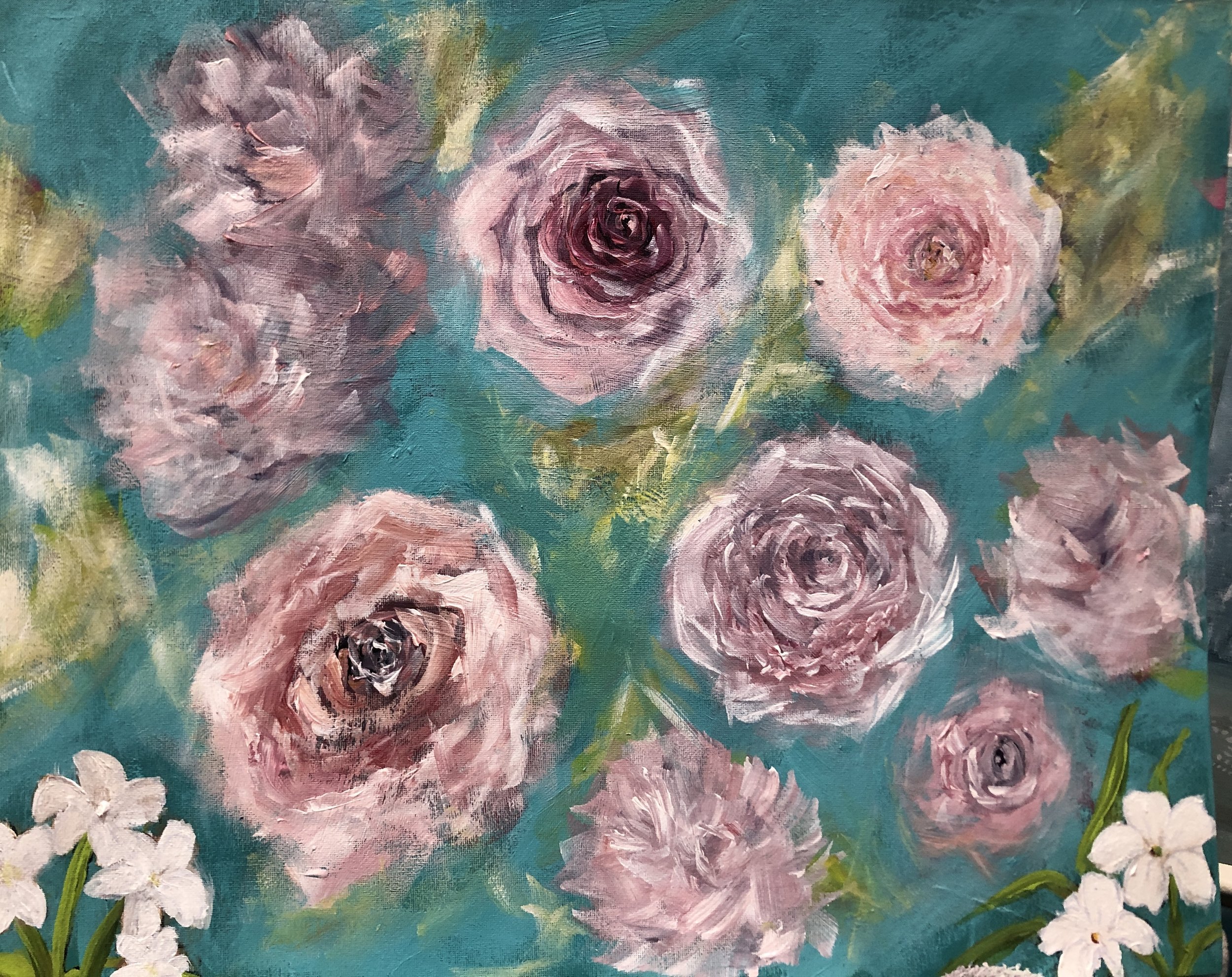 Letters from the Garden | Acrylic on Canvas Board 16x20