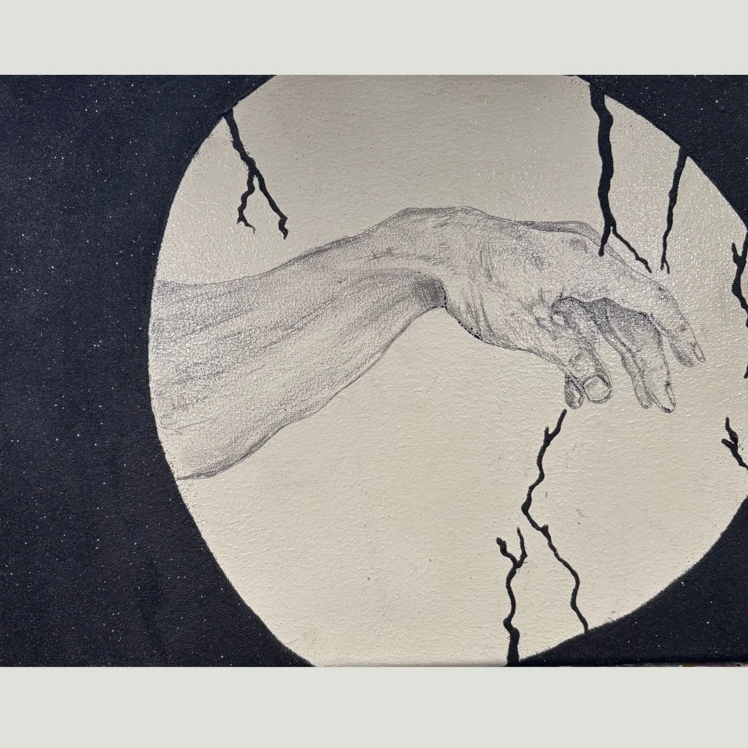ADAM | 8x10 Pencil & Mixed Media on Canvas