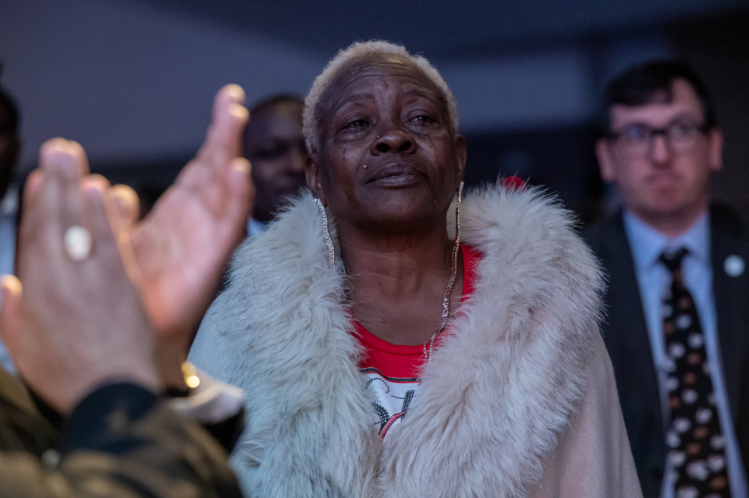 "Miss Peaches" - Forest Cove Apts resident and spokesperson, recognized during Atlanta Mayor Andre Dickens' 2023 State of the City address.