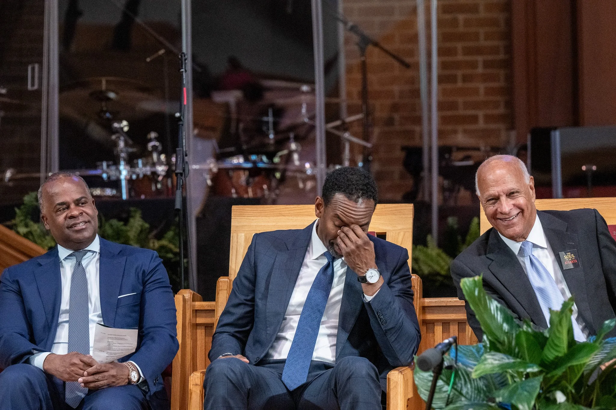 "A Laughing Moment" - Atlanta Mayors Kasim Reid, Andre Dickens and Bill Campbell
