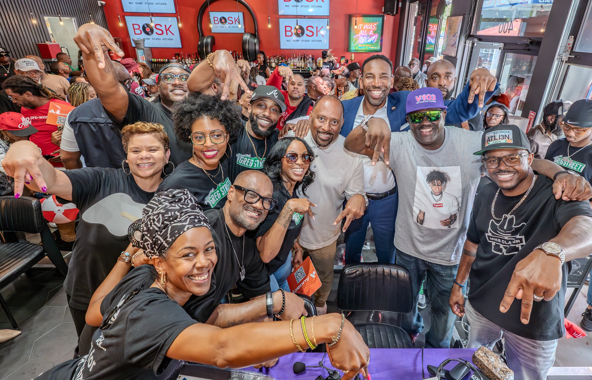 Atlanta Radio Personality Greg Street celebrating 30th anniversary at BOSK restaurant. 061625