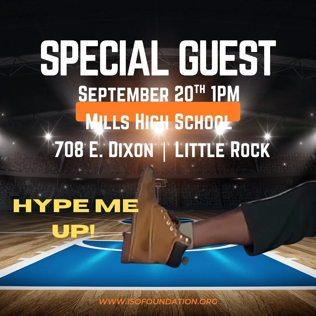 Just IN! Special Guest @isofoundation event tomorrow Saturday, September 20th at 1PM.

Hype Me Up!
