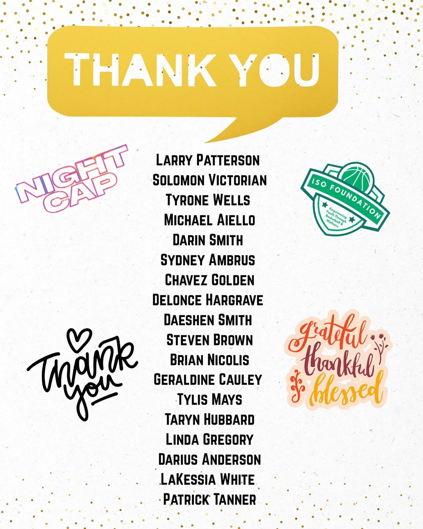 We want to take a moment to express our deepest gratitude to the latest donors who have generously supported the @isofoundation -Your contributions are invaluable and play a crucial role in helping us achieve our mission.