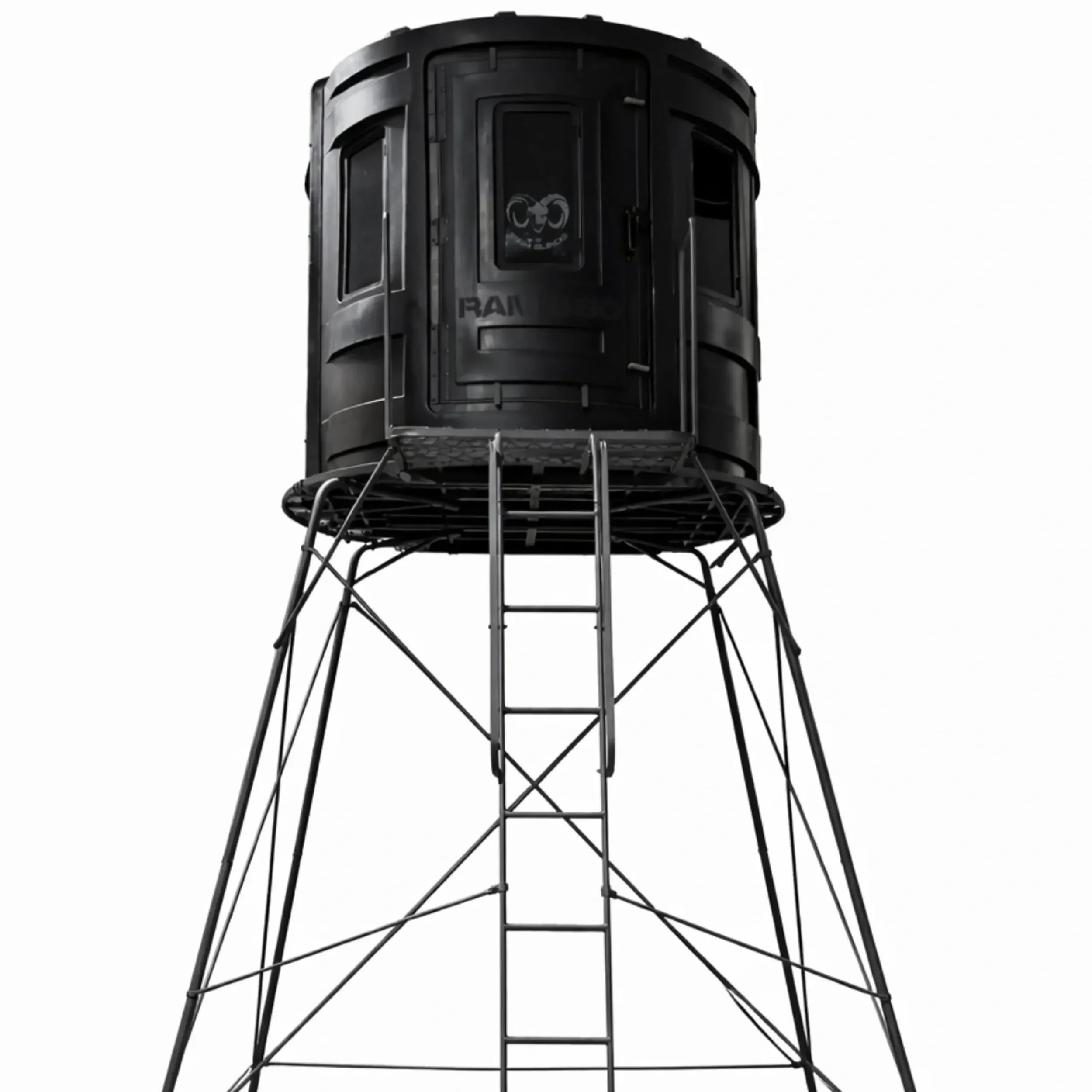RAM 700 Blind with Metal Quad Pod Platform Tower 10 foot