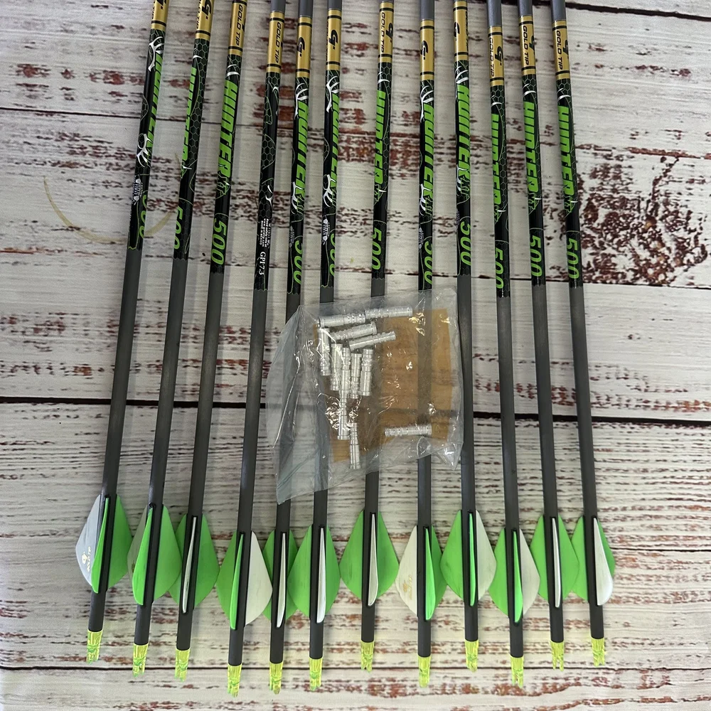 Complete Arrow | GOLD TIP Hunter XT Black - Carbon - Ou