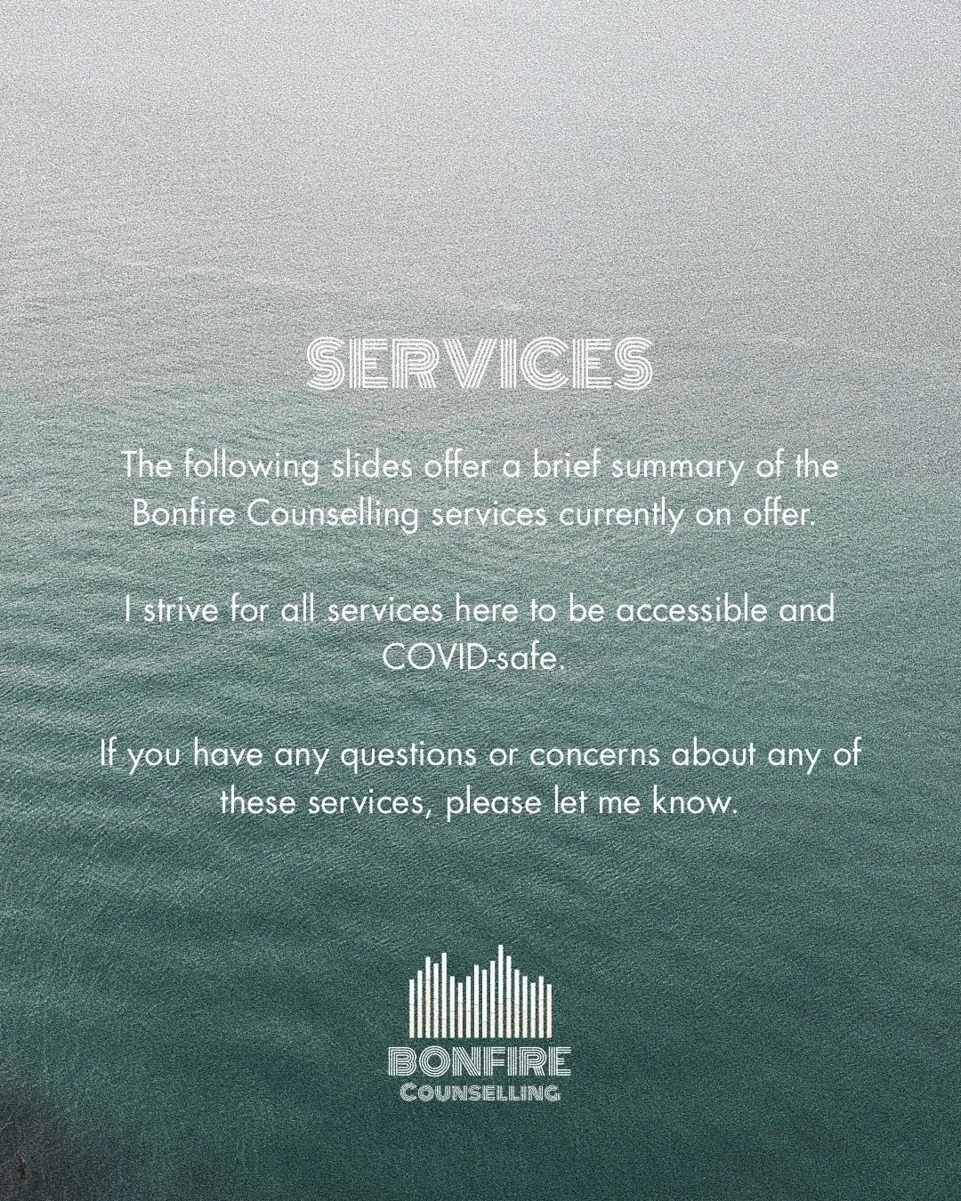 A bit of info on services currently on offer, including the limited no-cost Climate Disaster Relief Counselling. More info on the Mutual Aid Reduced Rate coming soon!