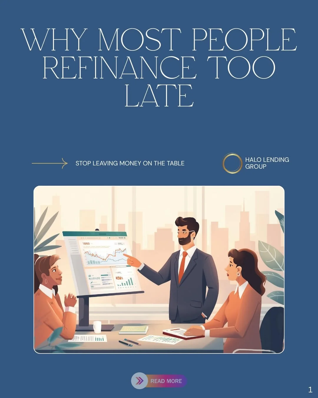 For refinancers and investors, it&rsquo;s about: &ndash; Cash flow &ndash; Risk &ndash; Flexibility &ndash; Future borrowing power

I see people wait years longer than they should &mdash; often because they assume their loan is &ldquo;good enough.&rd