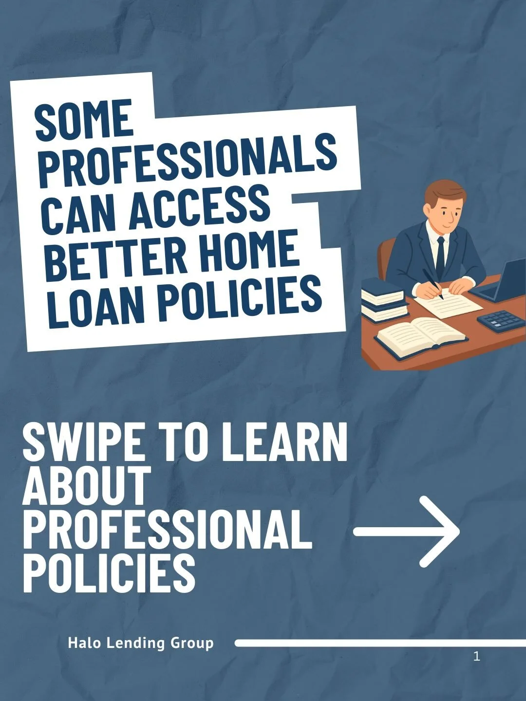 💼 Did you know some lenders offer special home loan policies for certain professionals?

These policies may provide benefits like higher borrowing capacity and potential LMI discounts depending on the lender and profession.

Swipe through to learn m