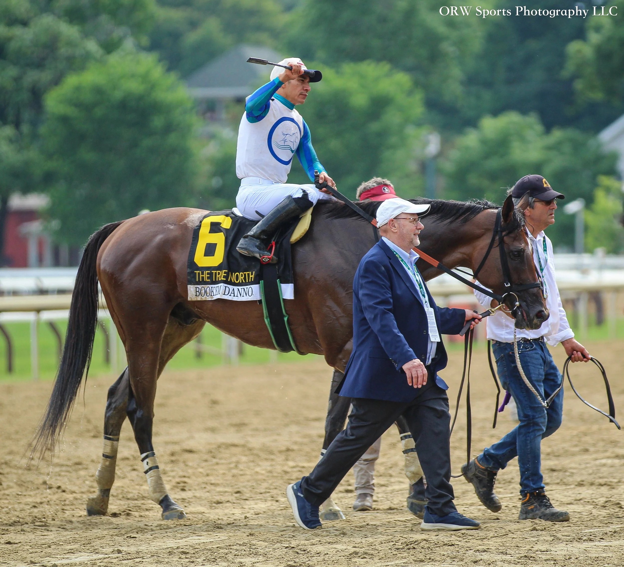 Book'em Danno goes back-to-back in the Grade 2 True North Stakes. Paco Lopez aboard for Derek Ryan. 