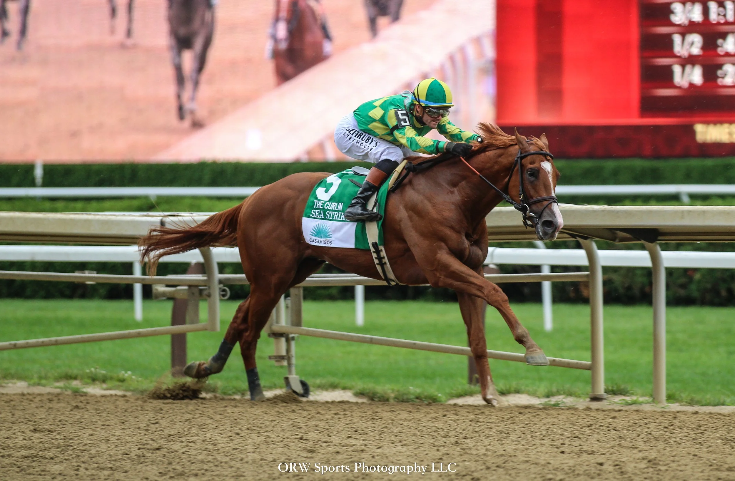 Sea Strike takes the Curlin Stakes in convincing fashion with Flavien Prat aboard
