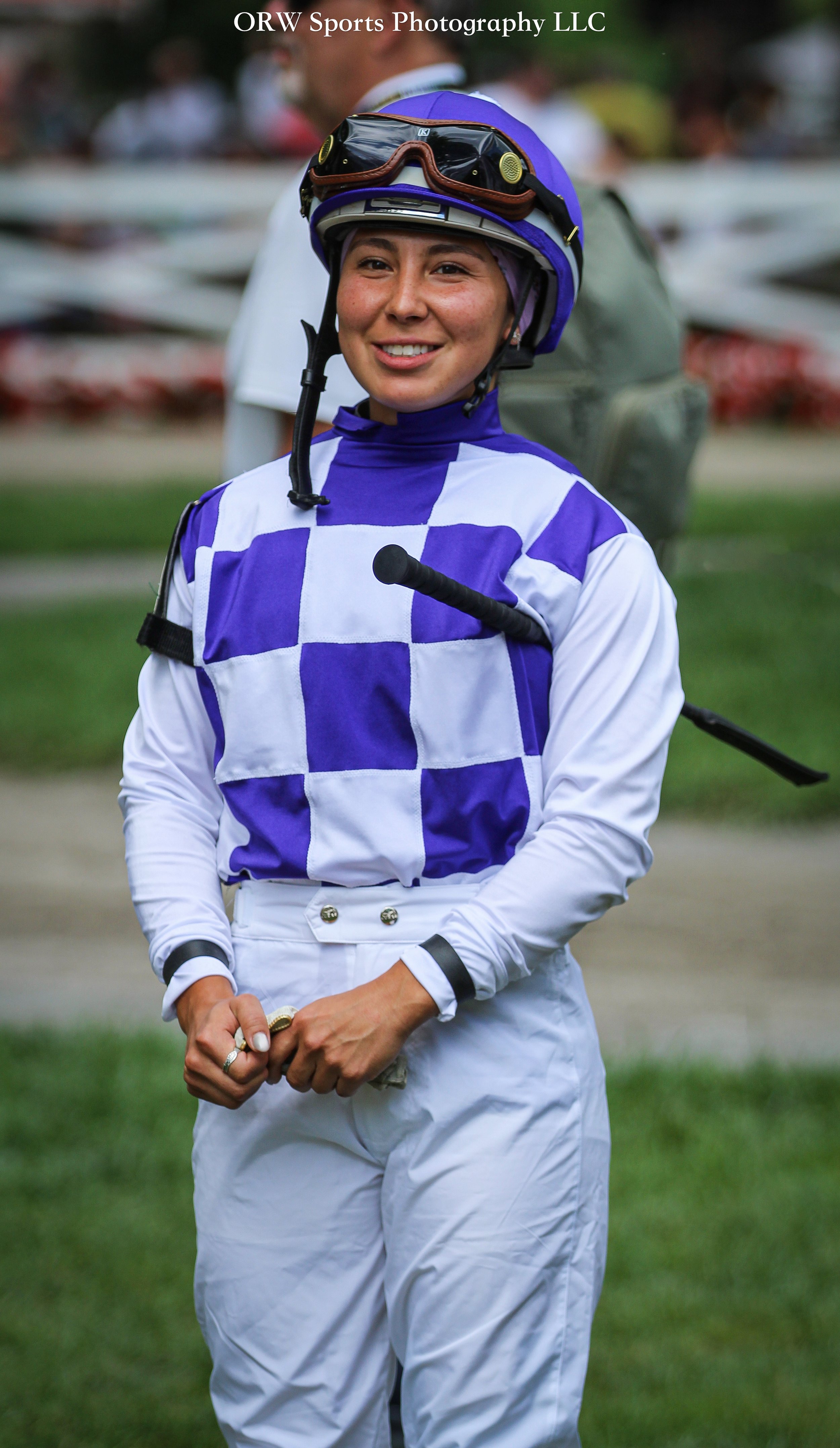 Camila Hargrove rode her first race today as jockey for trainer Ray Handal {Merrylegs Farm} 