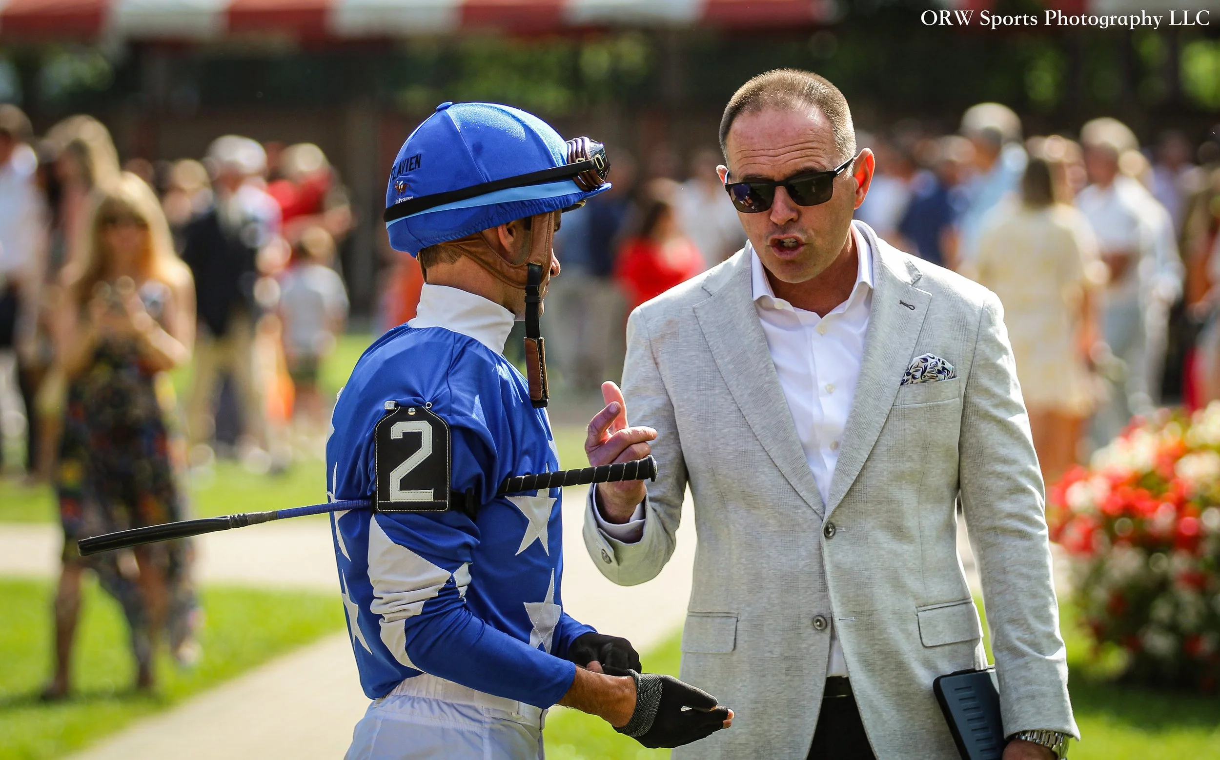 Flavien Prat and Chad Brown 