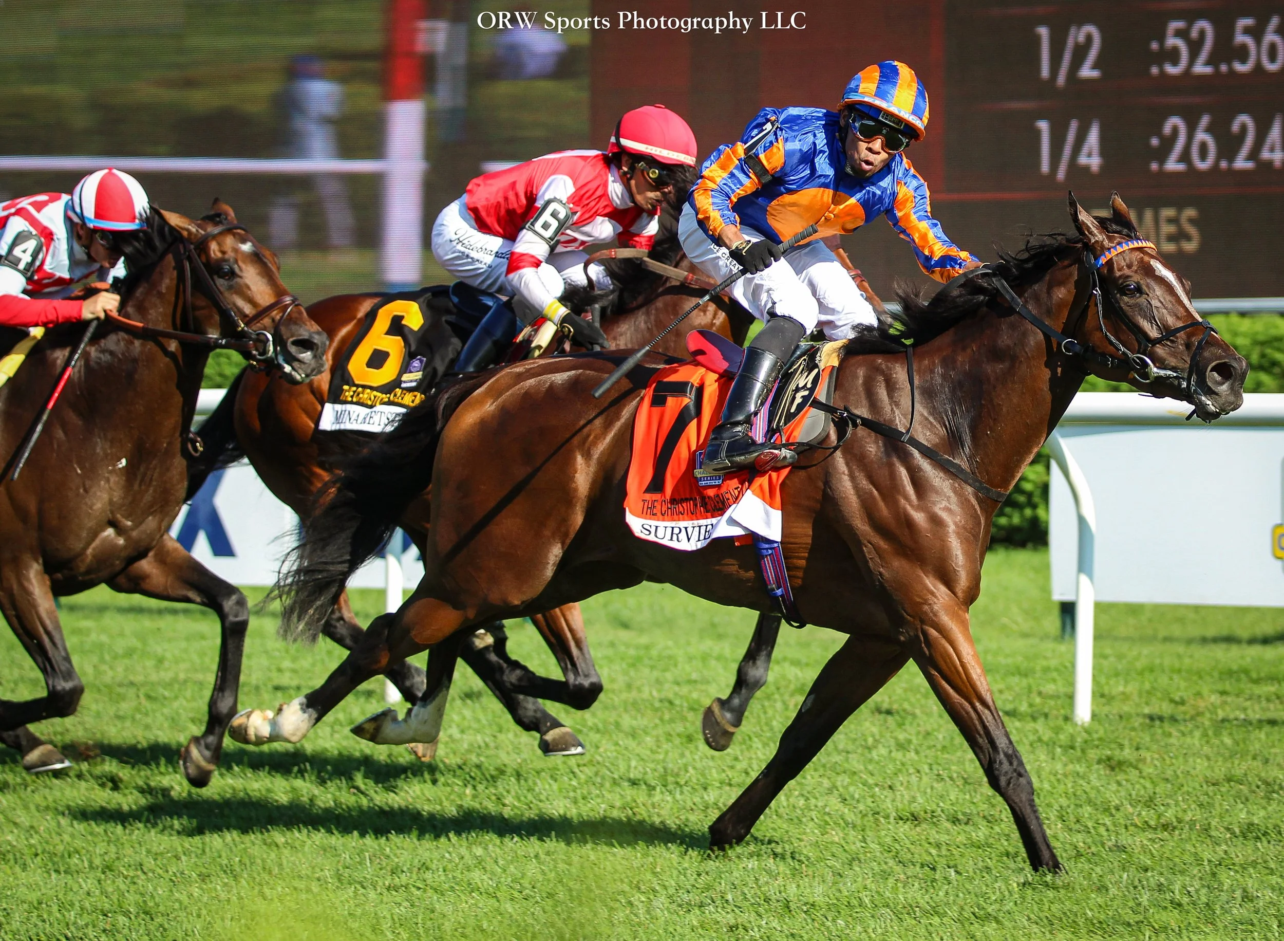 Survie and Manny Franco beat the boys in the Grade 1 Christophe Clement Stakes 
