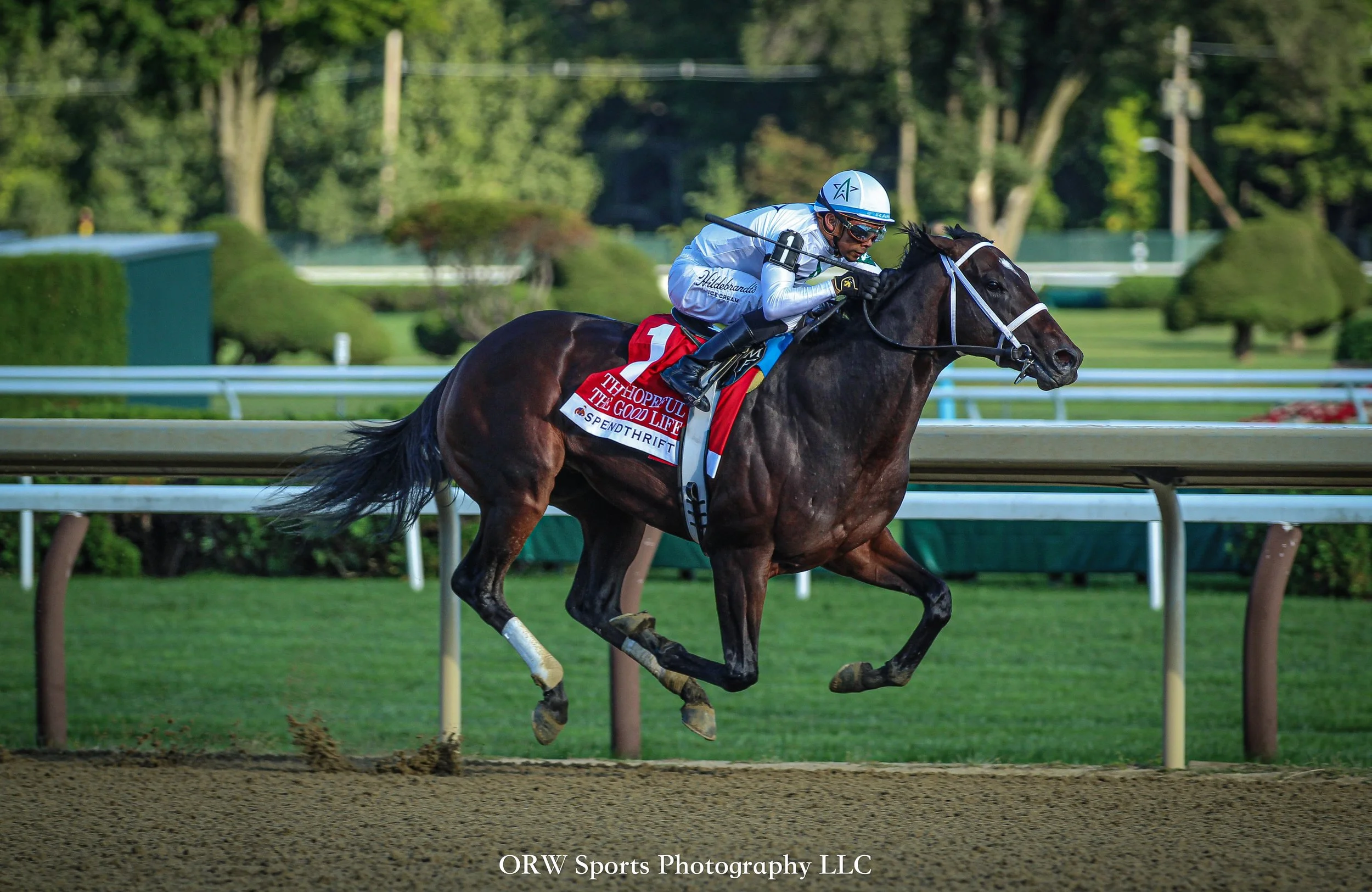 The Good Life takes the Grade 1 Spinaway Stakes 