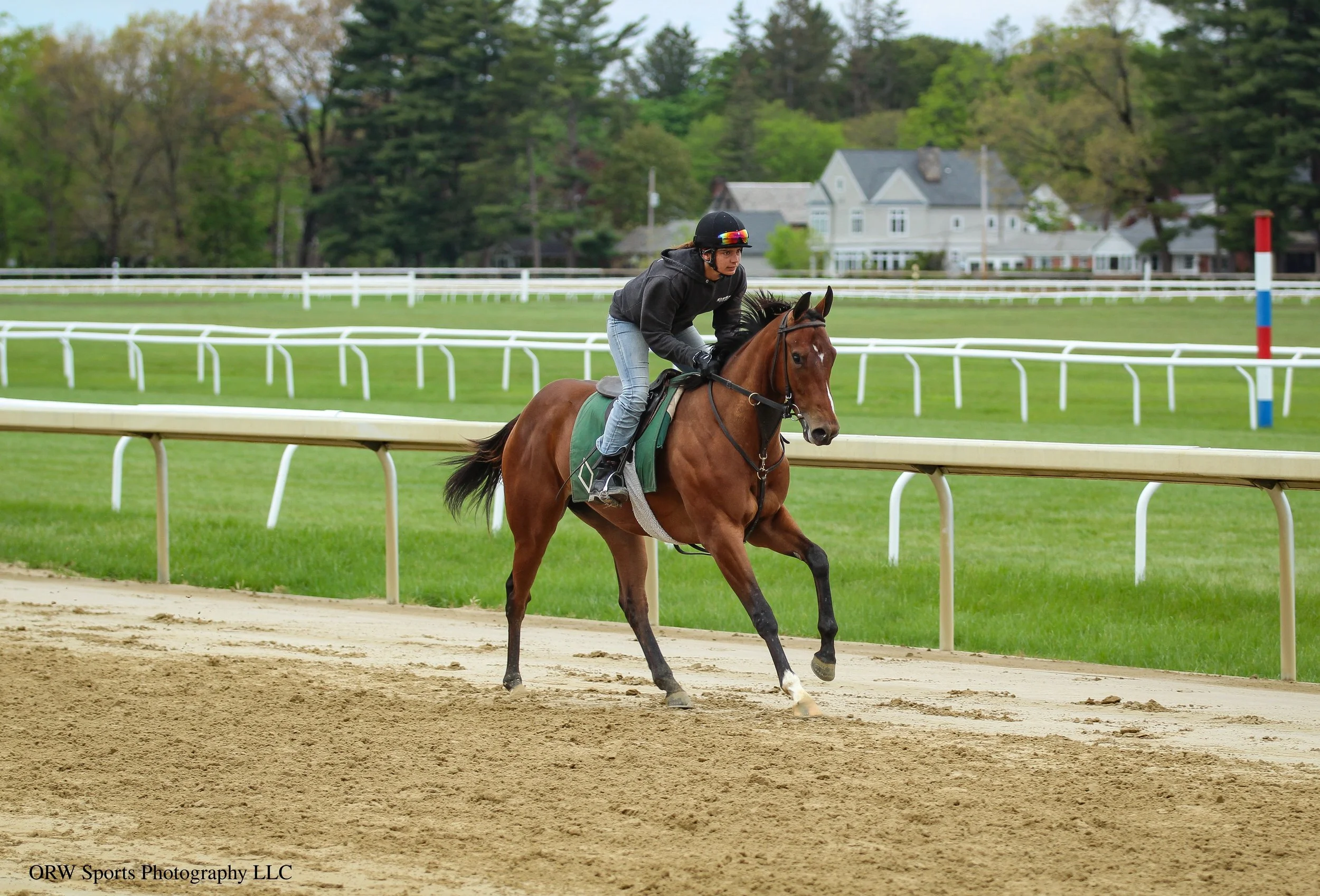 Elevated posted her first official workout on May 17th, going three furlongs in 39.9. 